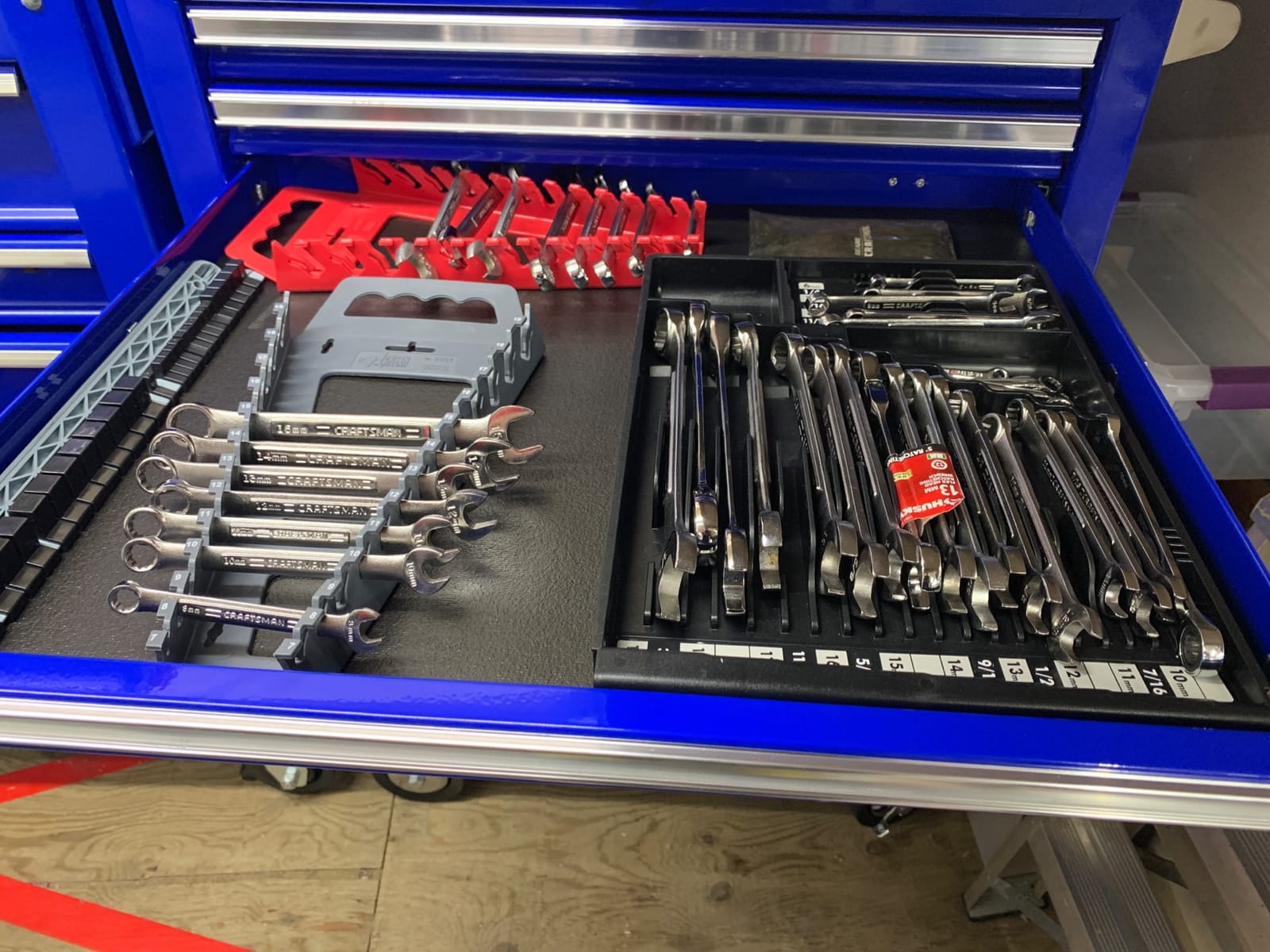 Tool Sorter Wrench Organizer (black) – 28‑Slot SAE & Metric Wrench Tray for Toolboxes – Fits 2” Shallow Drawers – Heavy‑Duty USA‑Made Open‑Face Tool Organizer customer photo 2