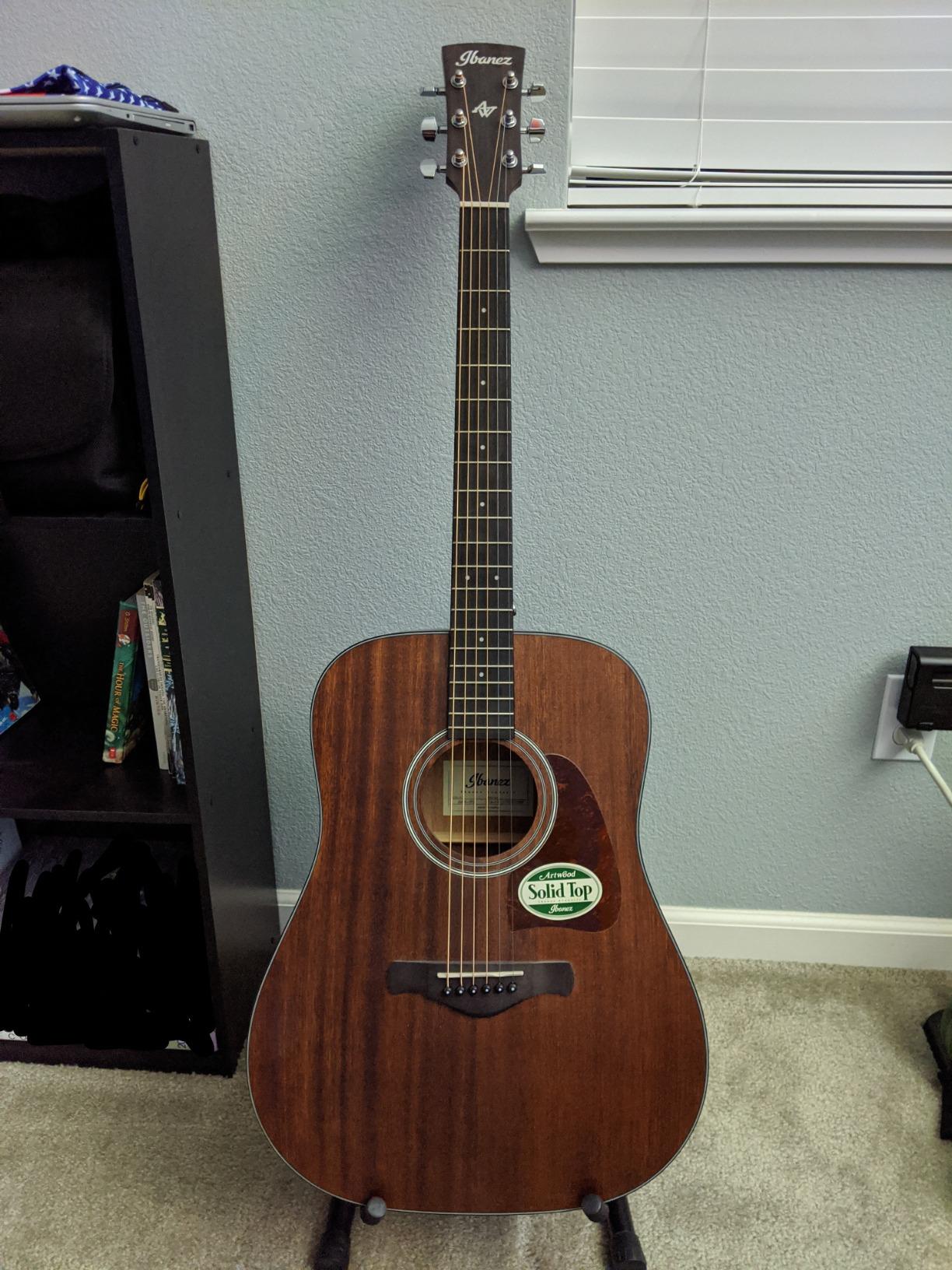 Ibanez Artwood Dreadnought Acoustic Guitar-Open Pore Natural customer photo 1