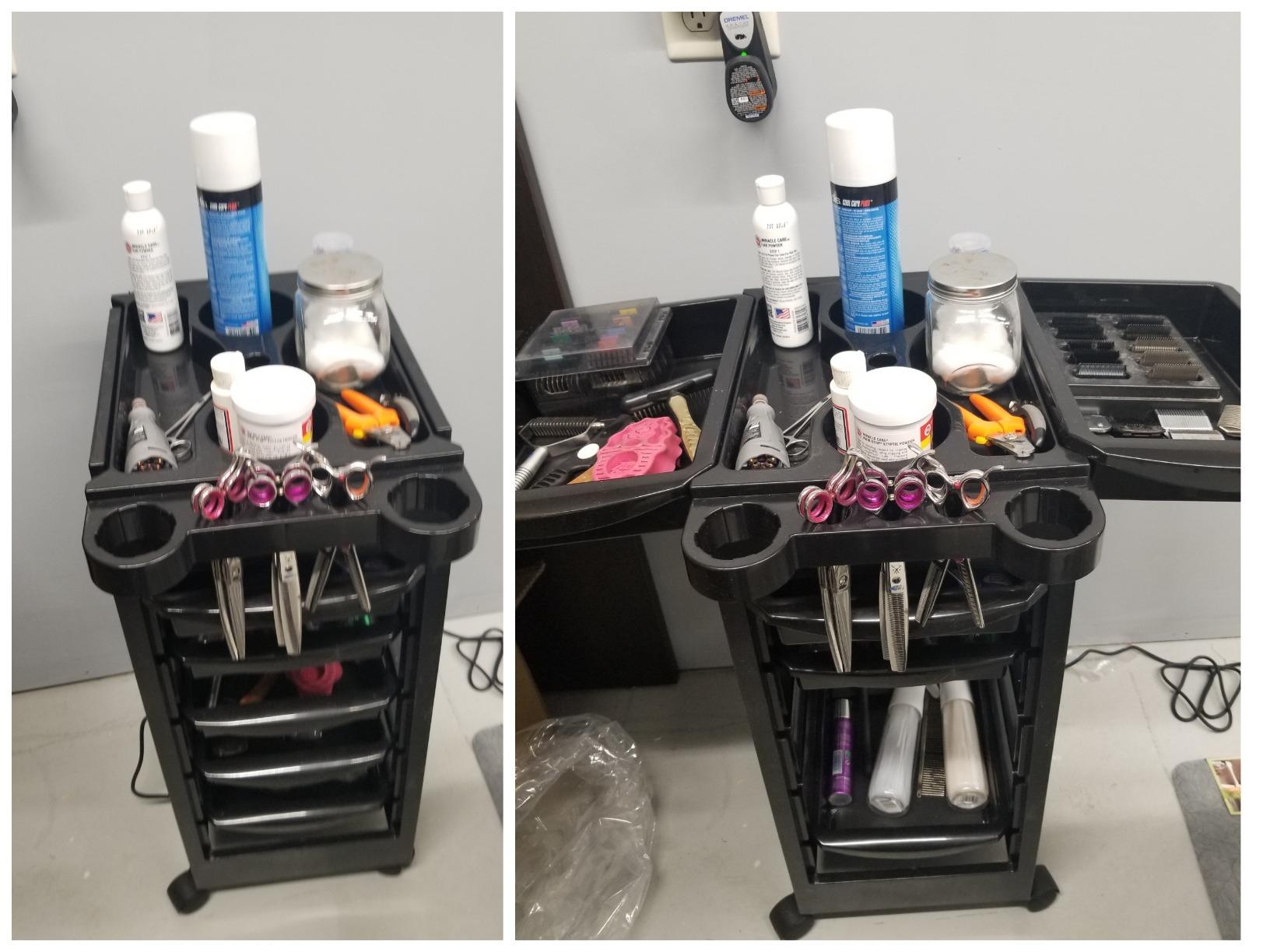 Saloniture Beauty Salon Rolling Trolley Cart with 5 Drawers customer photo 2