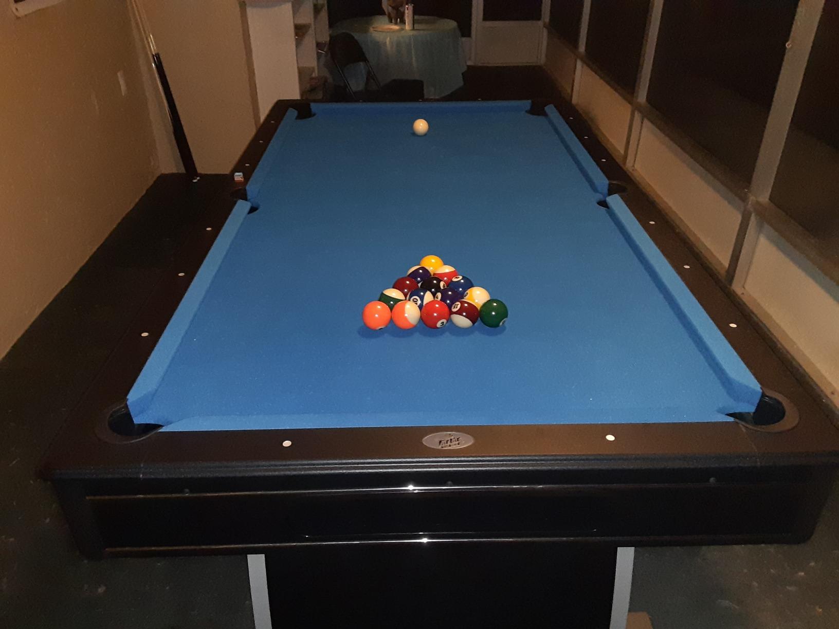 Fat Cat Tucson 7 Foot Pool Table with Automatic Ball Return, Billiard Table with Arcade Style Black Finish, 818 Bumpers, Includes Cues and Balls customer photo 1