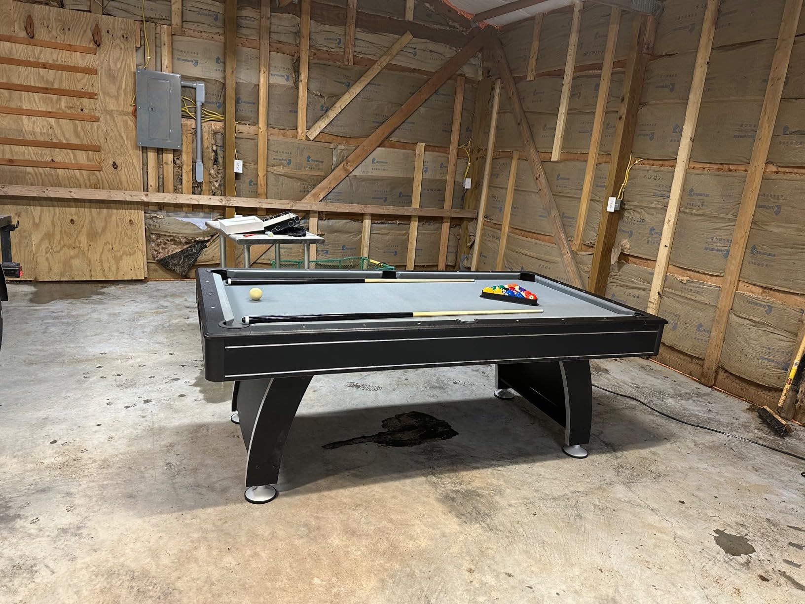 Fat Cat Tucson 7 Foot Pool Table with Automatic Ball Return, Billiard Table with Arcade Style Black Finish, 818 Bumpers, Includes Cues and Balls customer photo 2