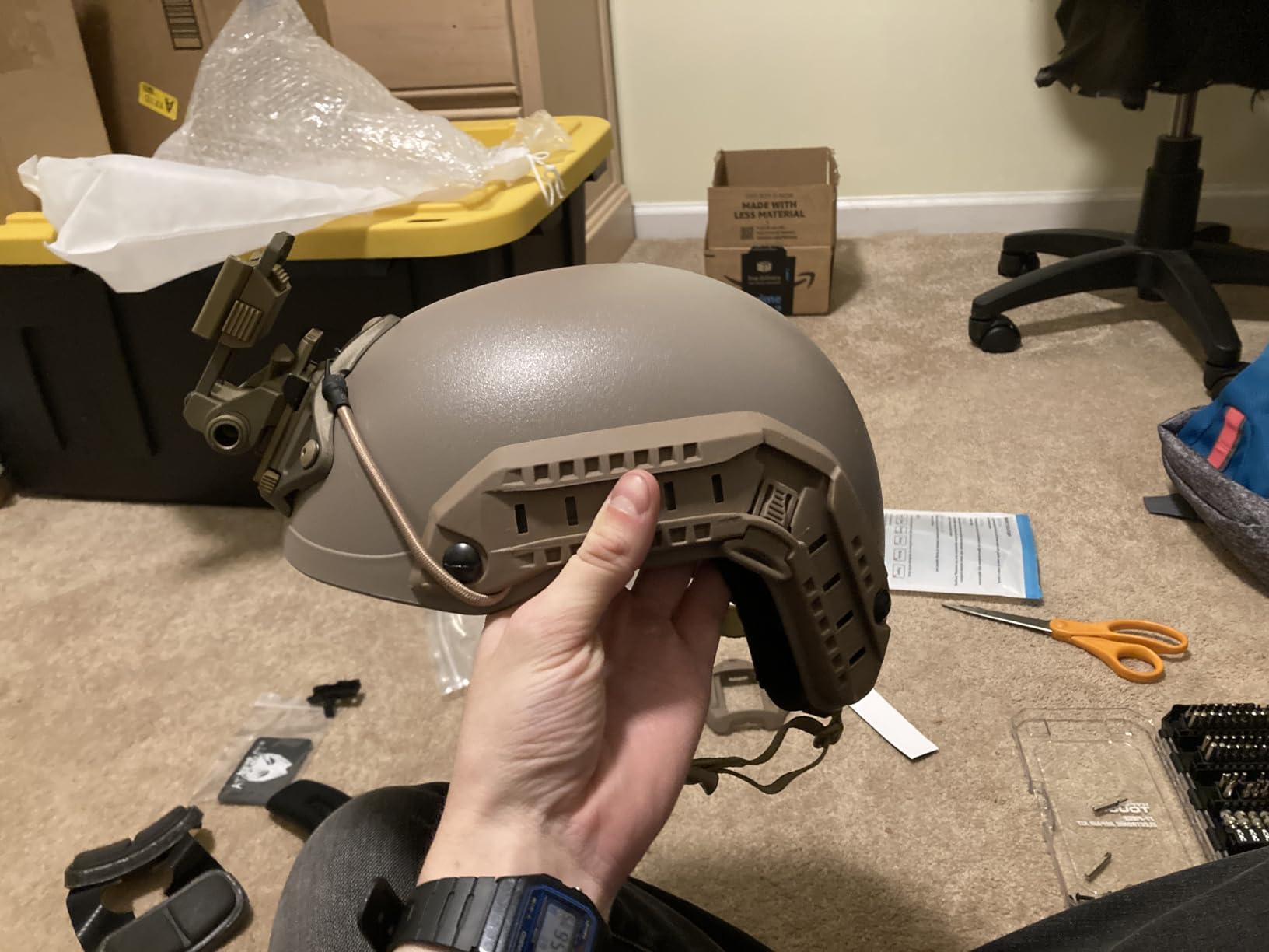 ATAIRSOFT Adjustable Maritime Helmet ABS for Airsoft Paintball customer photo 2
