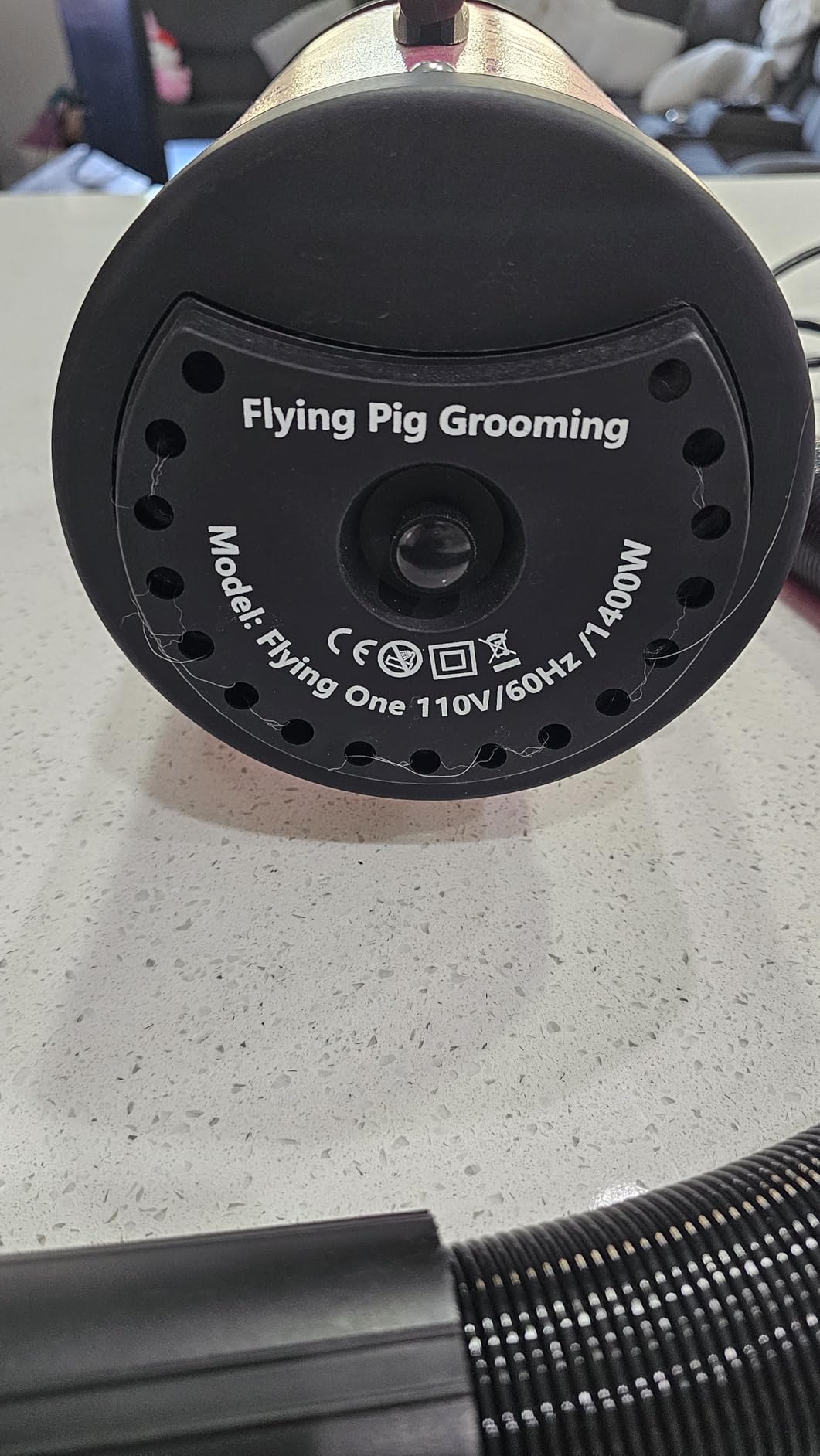 Flying Pig High Velocity Dog Pet Grooming Dryer w/Heater (Model: Flying One, Purple) customer photo 2