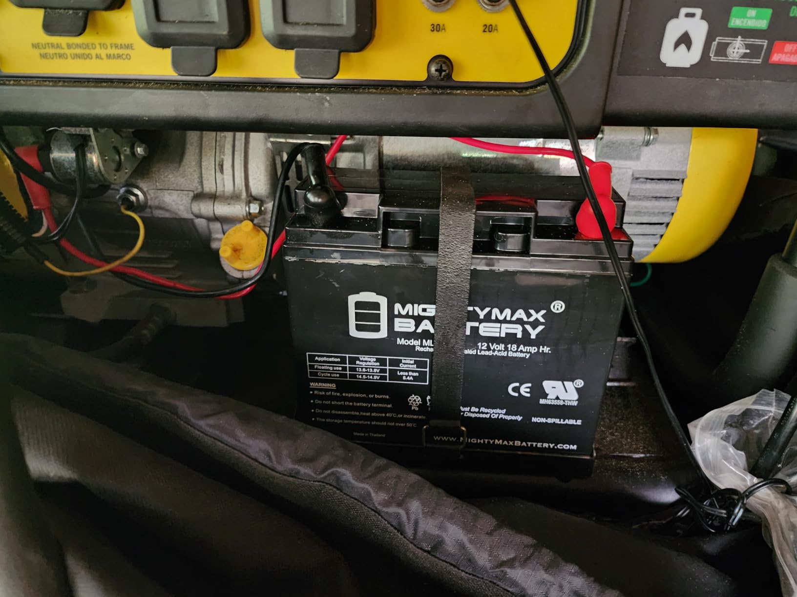Mighty Max Battery ML18-12 - 12 Volt 18 AH, Nut and Bolt (NB) Terminal, Rechargeable SLA AGM Battery customer photo 1