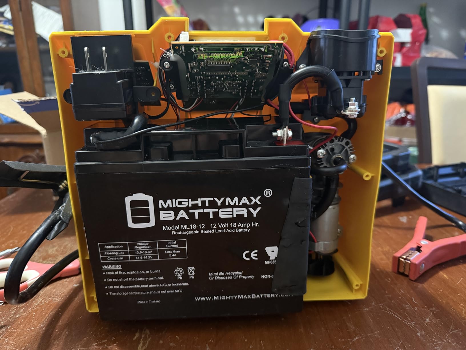 Mighty Max Battery ML18-12 - 12 Volt 18 AH, Nut and Bolt (NB) Terminal, Rechargeable SLA AGM Battery customer photo 2