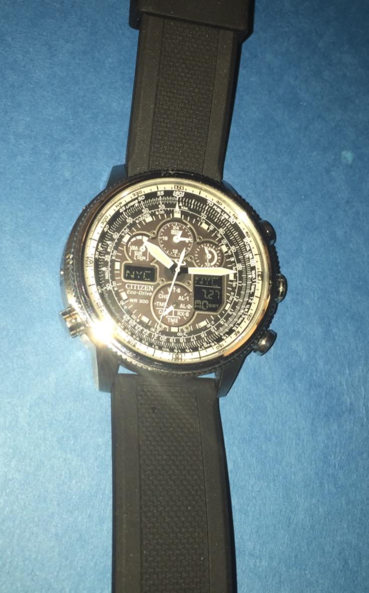 Citizen Men's Promaster Navihawk A-T Eco-Drive Pilot Watch, Atomic Timekeeping, Chronograph customer photo 2
