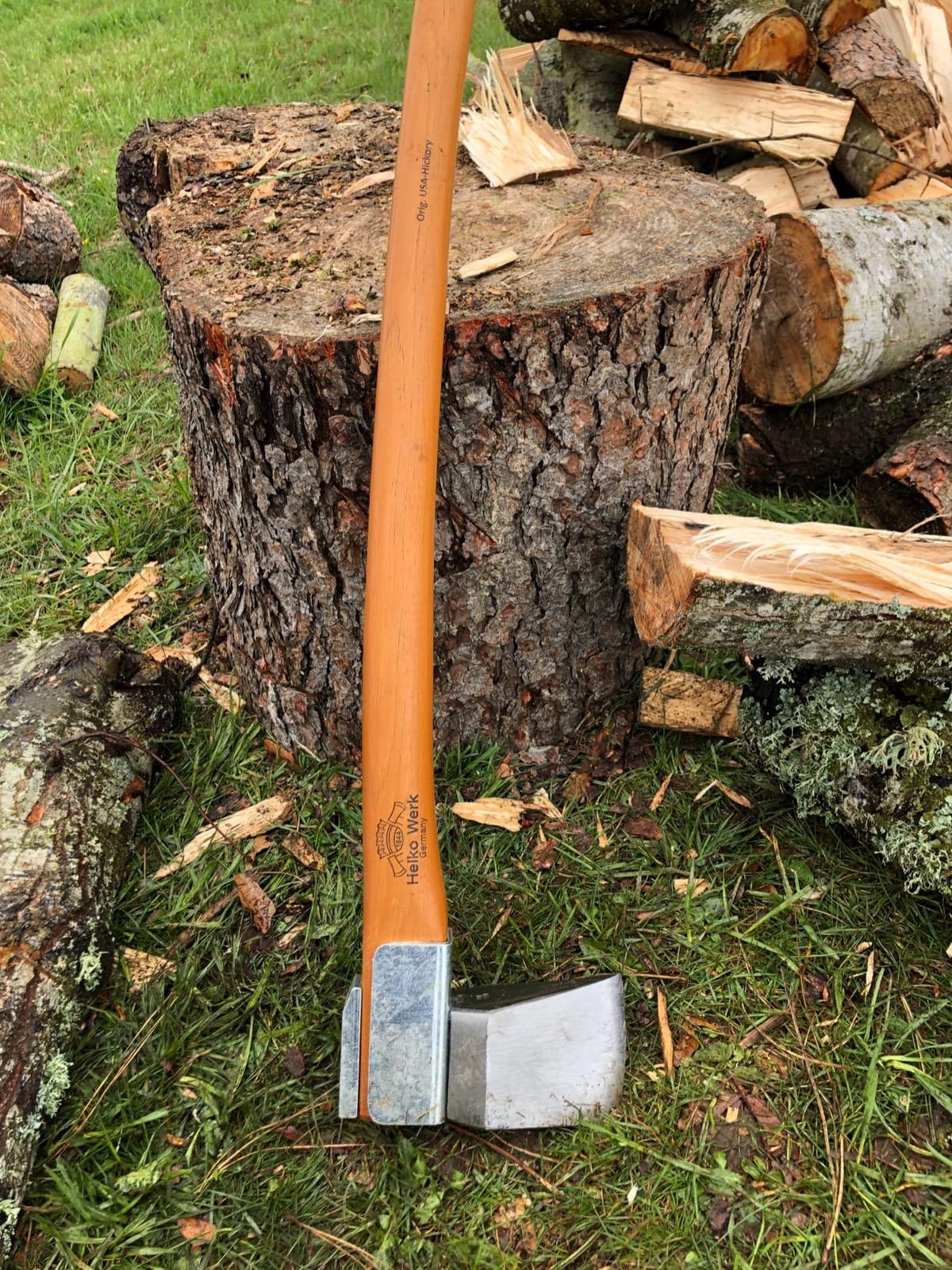 1844 Helko Werk Germany Vario Heavy Log Splitter (10058) | Made In Germany Splitting Axe for Splitting Wood Firewood Head 6.5 Pound Handle 36 Inch Vario Heavy Log Splitter customer photo 1