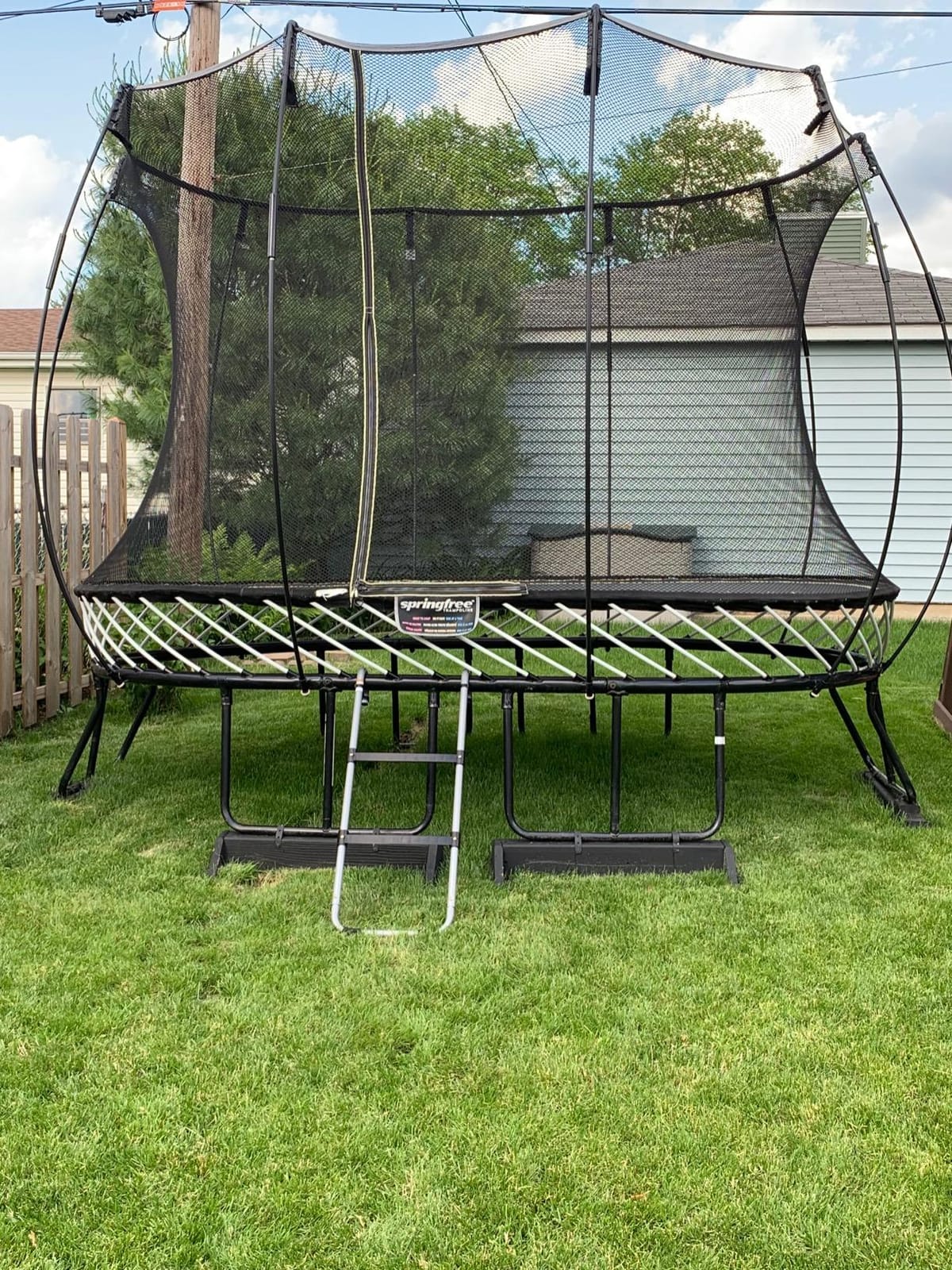 2-Step Trampoline Ladder with Safety Latch, Heavy-Duty with Wide Steps customer photo 1