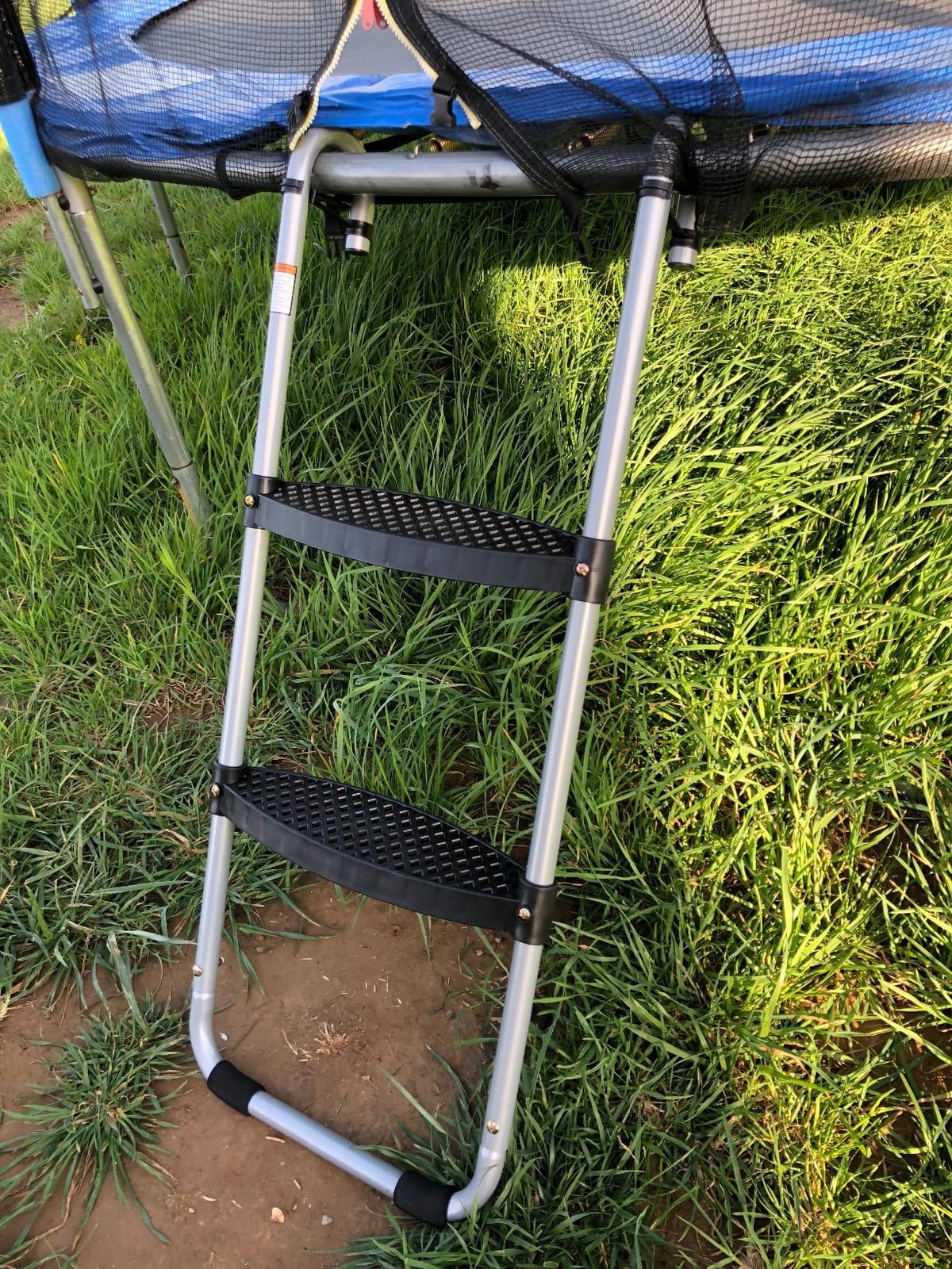2-Step Trampoline Ladder with Safety Latch, Heavy-Duty with Wide Steps customer photo 2