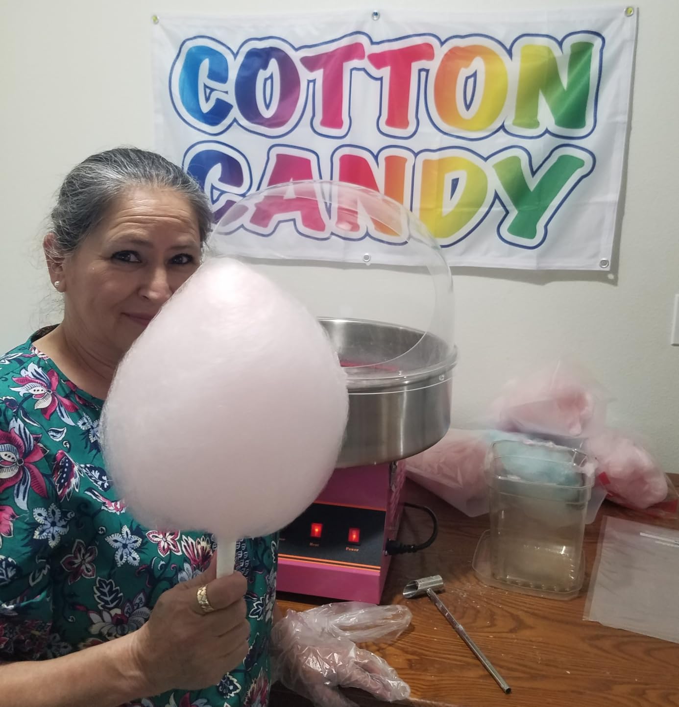 VIVO Pink 1030W Electric Cotton Candy Machine, CANDY-V001 customer photo 1