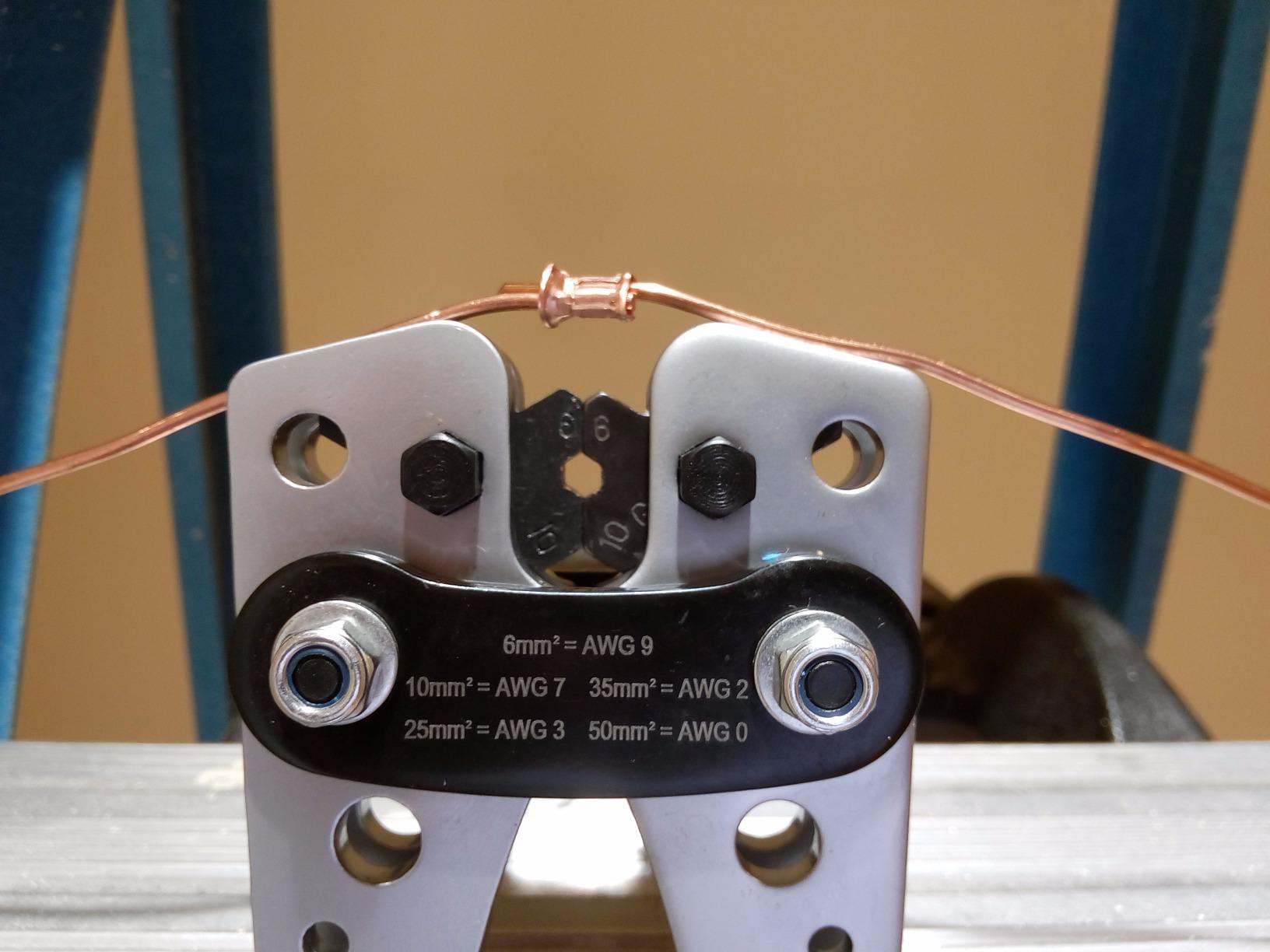 iCrimp Battery Cable Lug Crimping Tool for 8, 6, 4, 2, 1, 1/0 AWG Heavy Duty Wire Lugs, Battery Terminal, Copper Lugs with Wire Shear Cutter customer photo 2