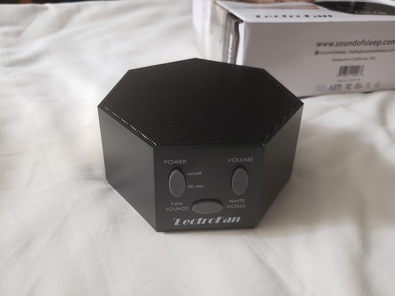 Adaptive Sound Technologies LectroFan Classic Sound Machine, Black | Soothing Sound Machine for Sleep with a Built-in Sleep Timer, Non-Looping Sounds, Speech Privacy and Compact Design customer photo 1