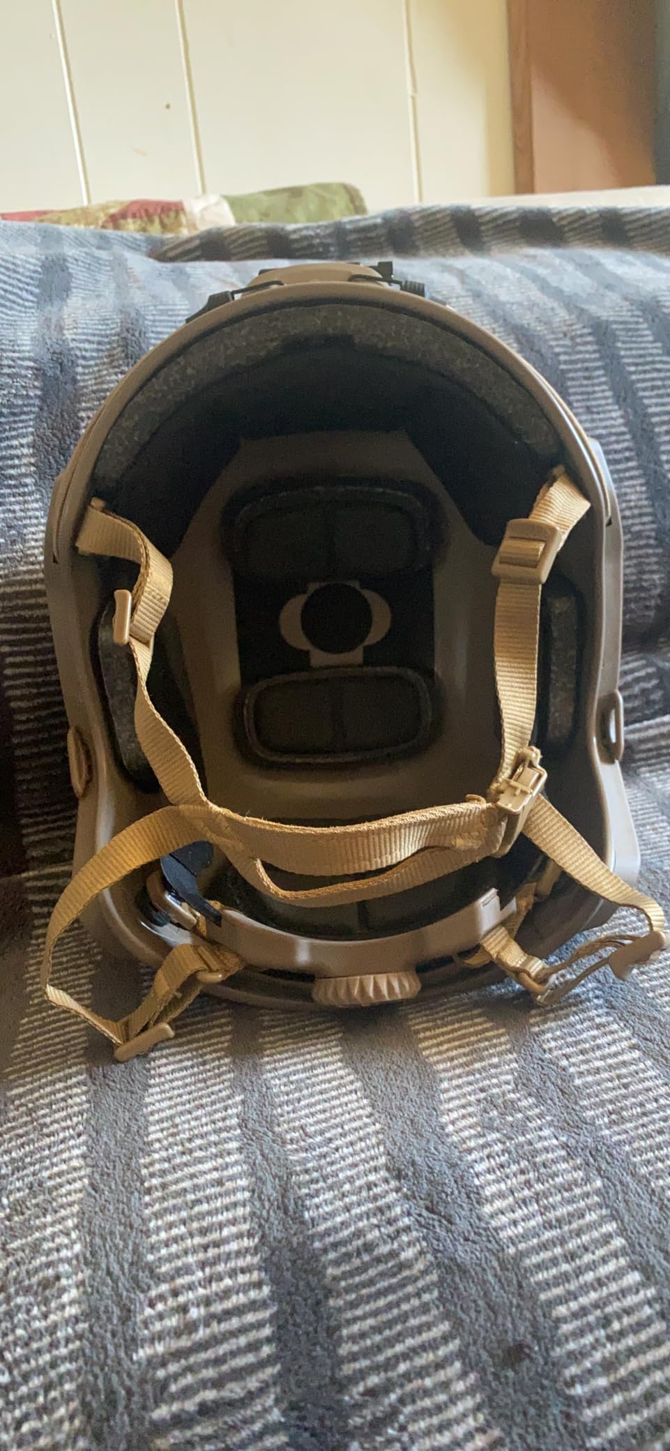 Lancer Tactical Large - X-Large Industrial ABS Plastic Constructed Maritime Helmet Adjustable Crown with 20mm Side Rail Adapter Padding NVG Shroud Bungee Retention customer photo 1