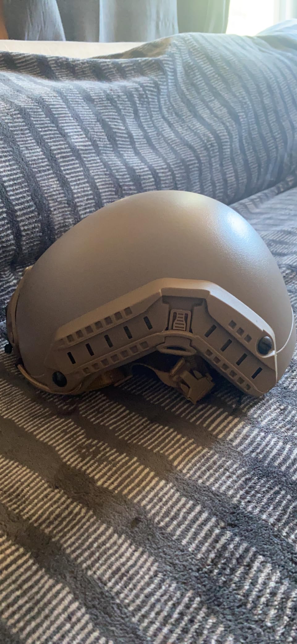 Lancer Tactical Large - X-Large Industrial ABS Plastic Constructed Maritime Helmet Adjustable Crown with 20mm Side Rail Adapter Padding NVG Shroud Bungee Retention customer photo 2