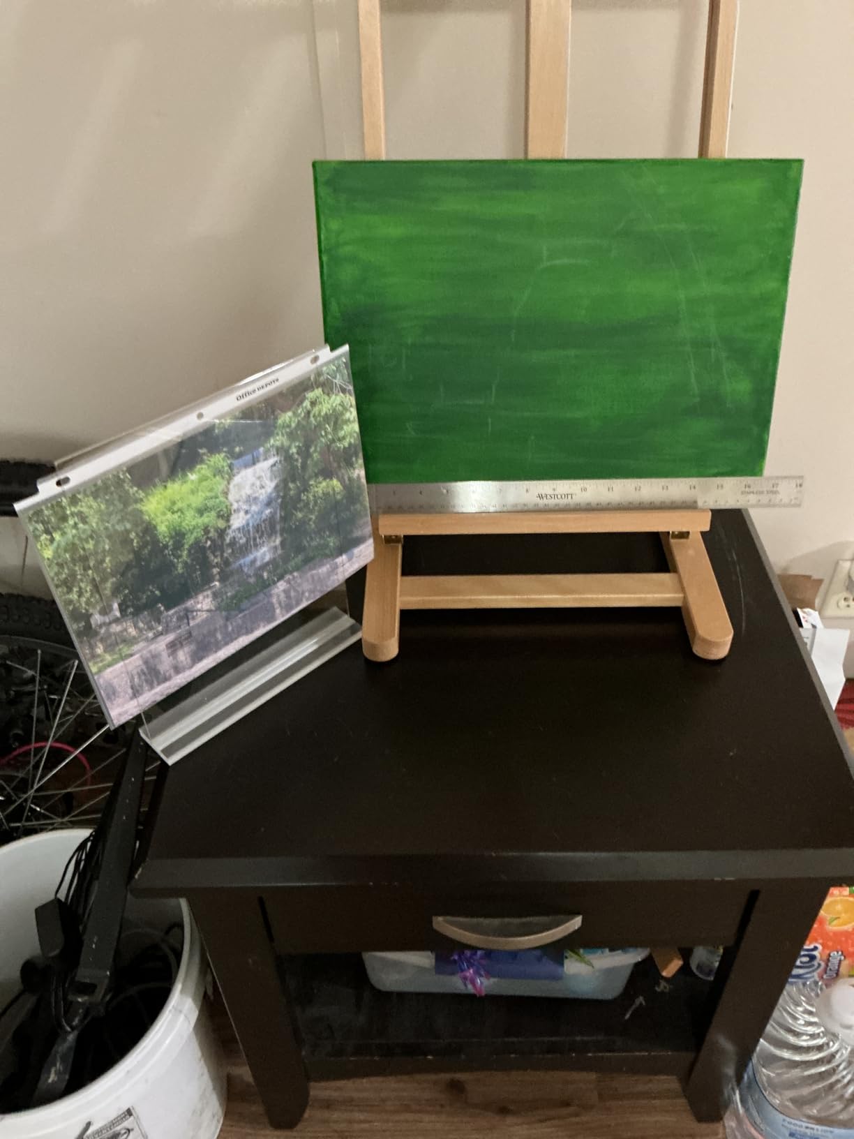 U.S. Art Supply Medium Wooden H-Frame Studio Tabletop Easel customer photo 2