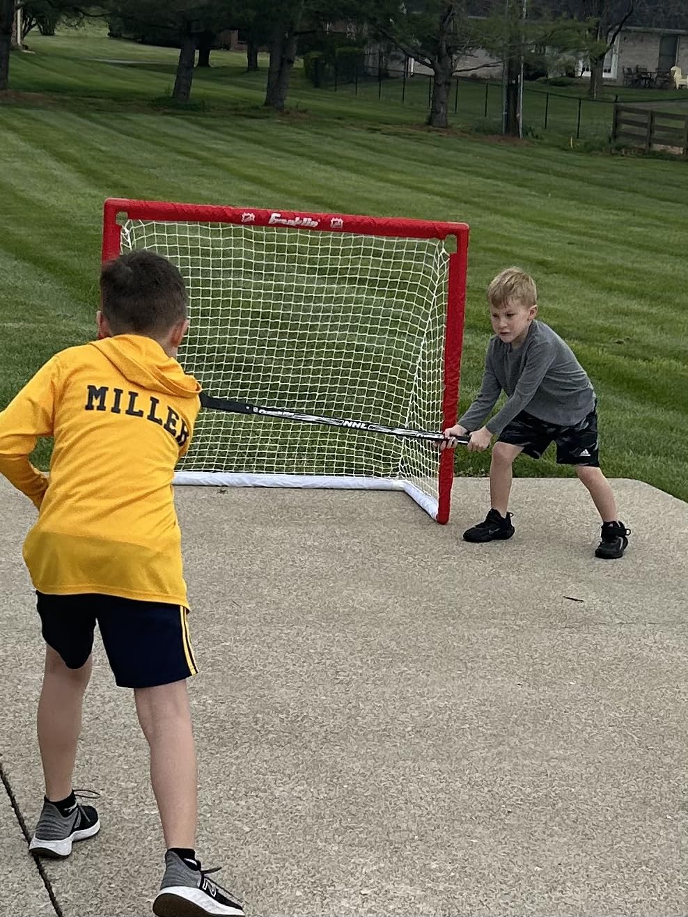 Franklin Sports Hockey Goal, Ball, and Stick Set - NHL customer photo 1