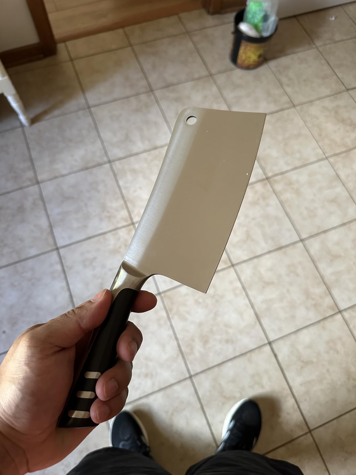 Utopia Kitchen Meat Cleaver Knife 7 Inch Bone Chopper Stainless Steel | Butcher Knife, Vegetable and Bone Chopping, Multipurpose Kitchen Use, Durable Blade, Chef Grade customer photo 2