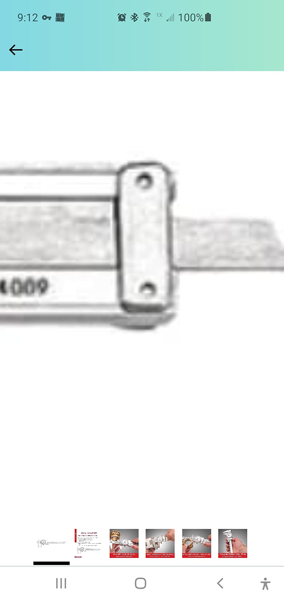 Starrett Dial Caliper, Adjustable Bezel, 0-6