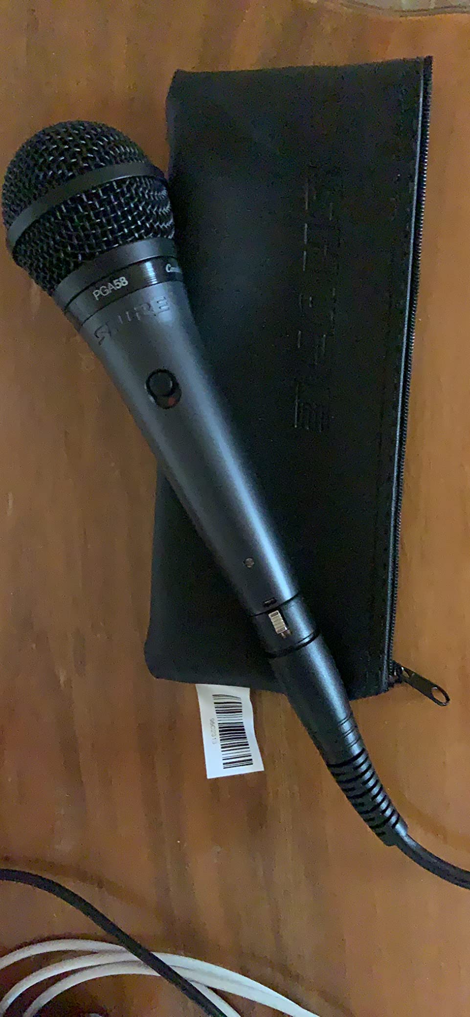 Shure PGA58 Dynamic Microphone - Handheld Mic for Vocals with Cardioid Pick-up Pattern, Discrete On/Off Switch, Stand Adapter and Zipper Pouch (PGA58-XLR) customer photo 1