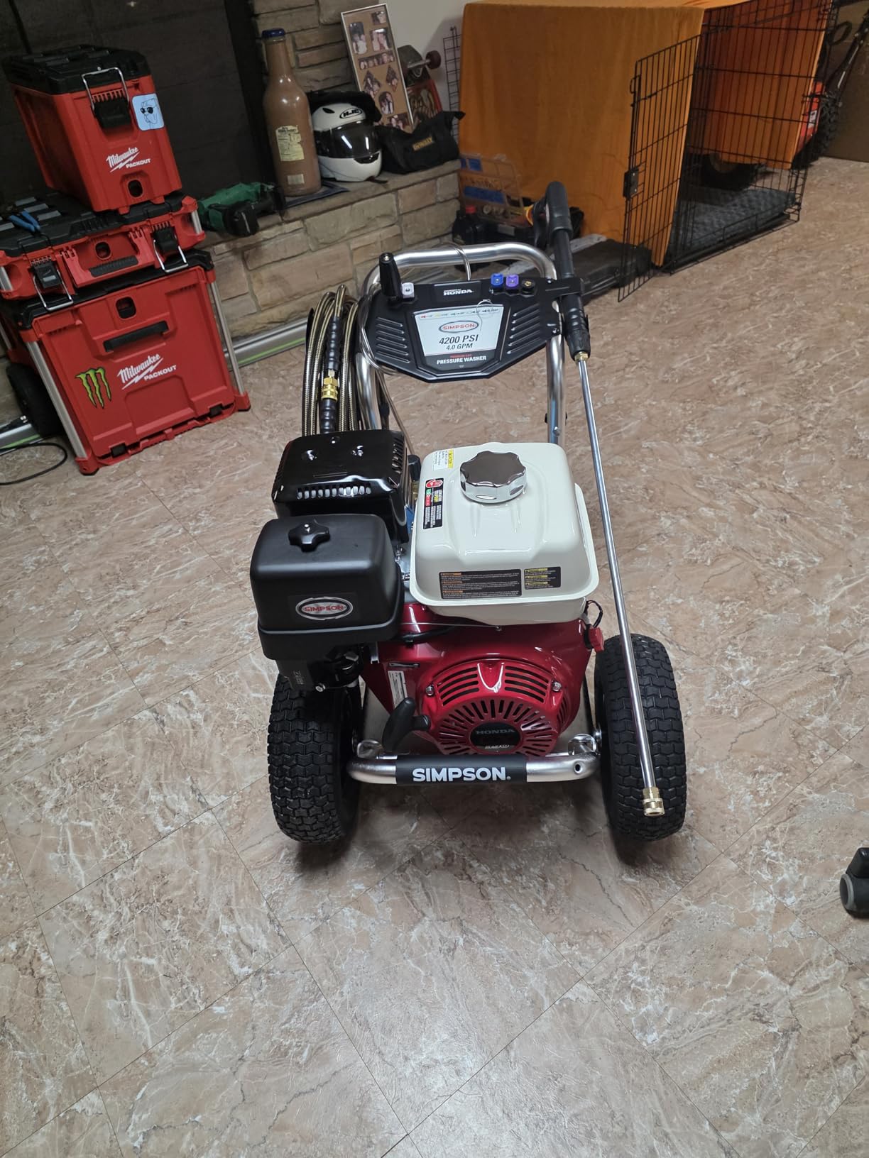 Simpson Aluminum Series 4200 PSI Gas Pressure Washer, 2.5 GPM, Honda GX390 customer photo 1