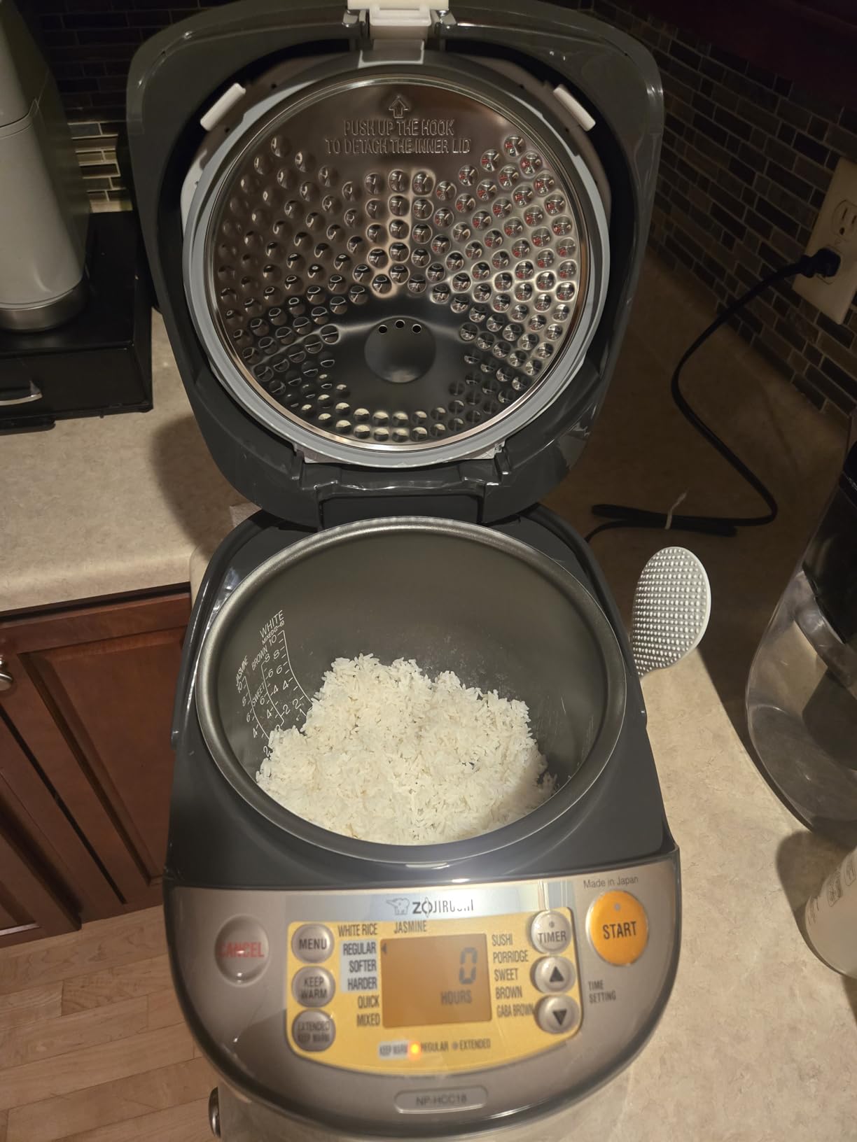Zojirushi NP-HCC10XH Induction Heating System Rice Cooker and Warmer, 5.5-Cup, Stainless Dark Gray customer photo 1