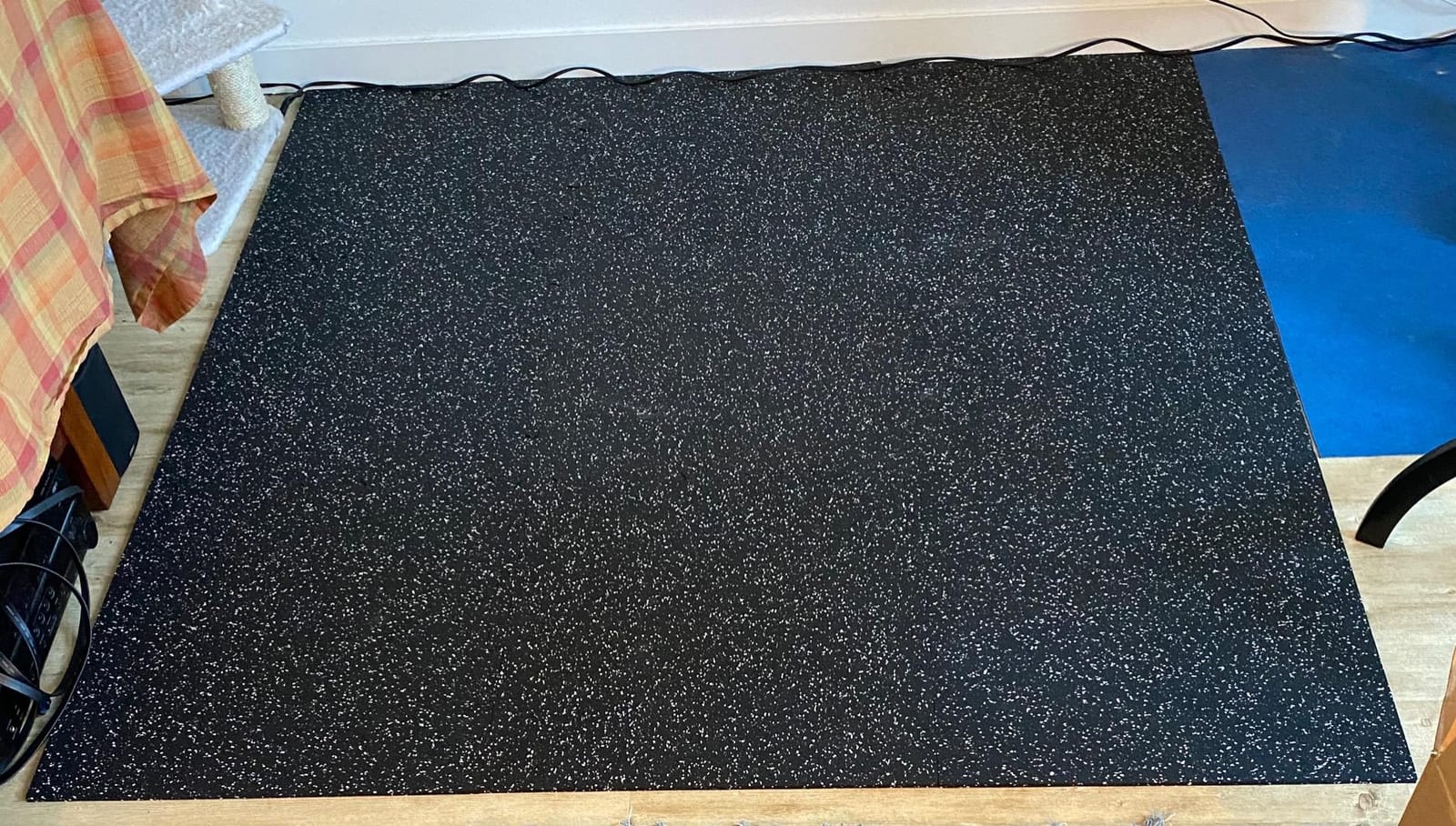 IncStores 8mm Strong Rubber Tiles (23in x 23in Tiles/Multi Piece Floor Kits) Interlocking Rubber Gym Mats for Home Gym Flooring & Fitness Room Floors customer photo 2