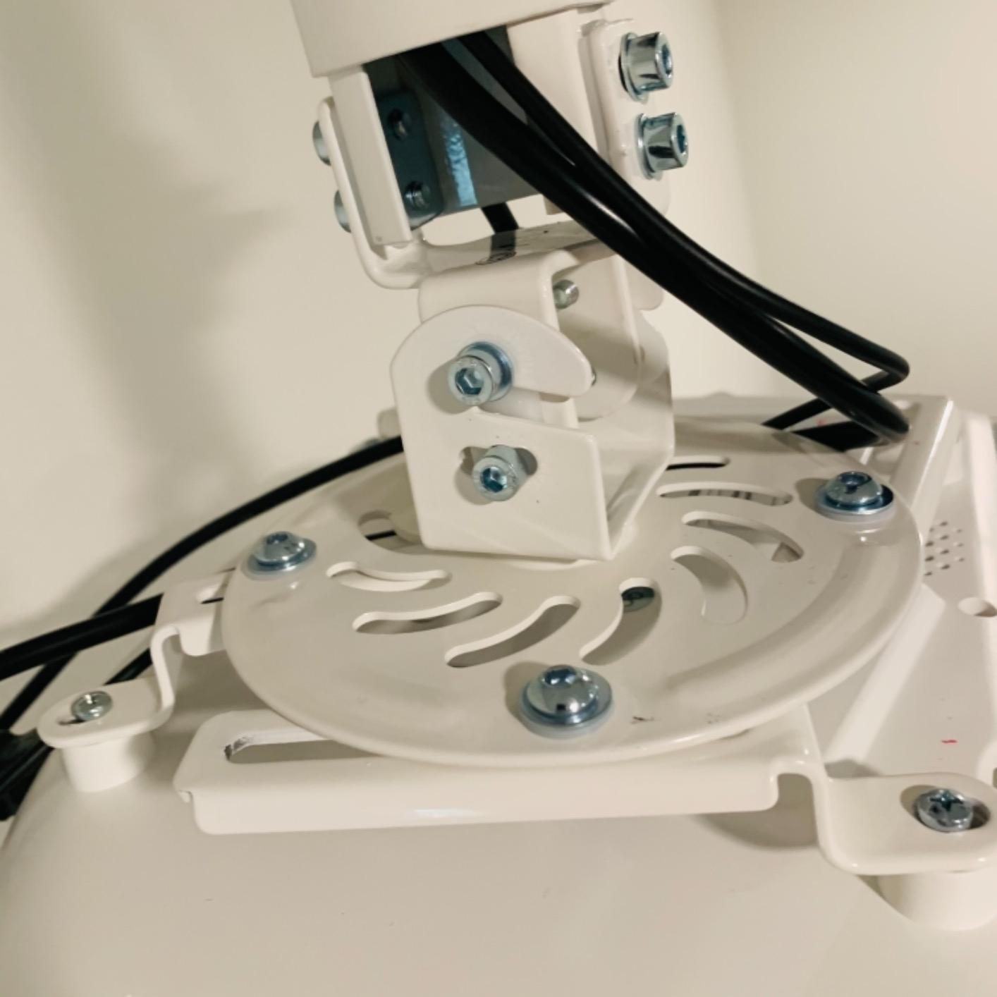 VIVO Universal Extending Ceiling Projector Mount, Height Adjustable Projection, White, MOUNT-VP02W customer photo 1