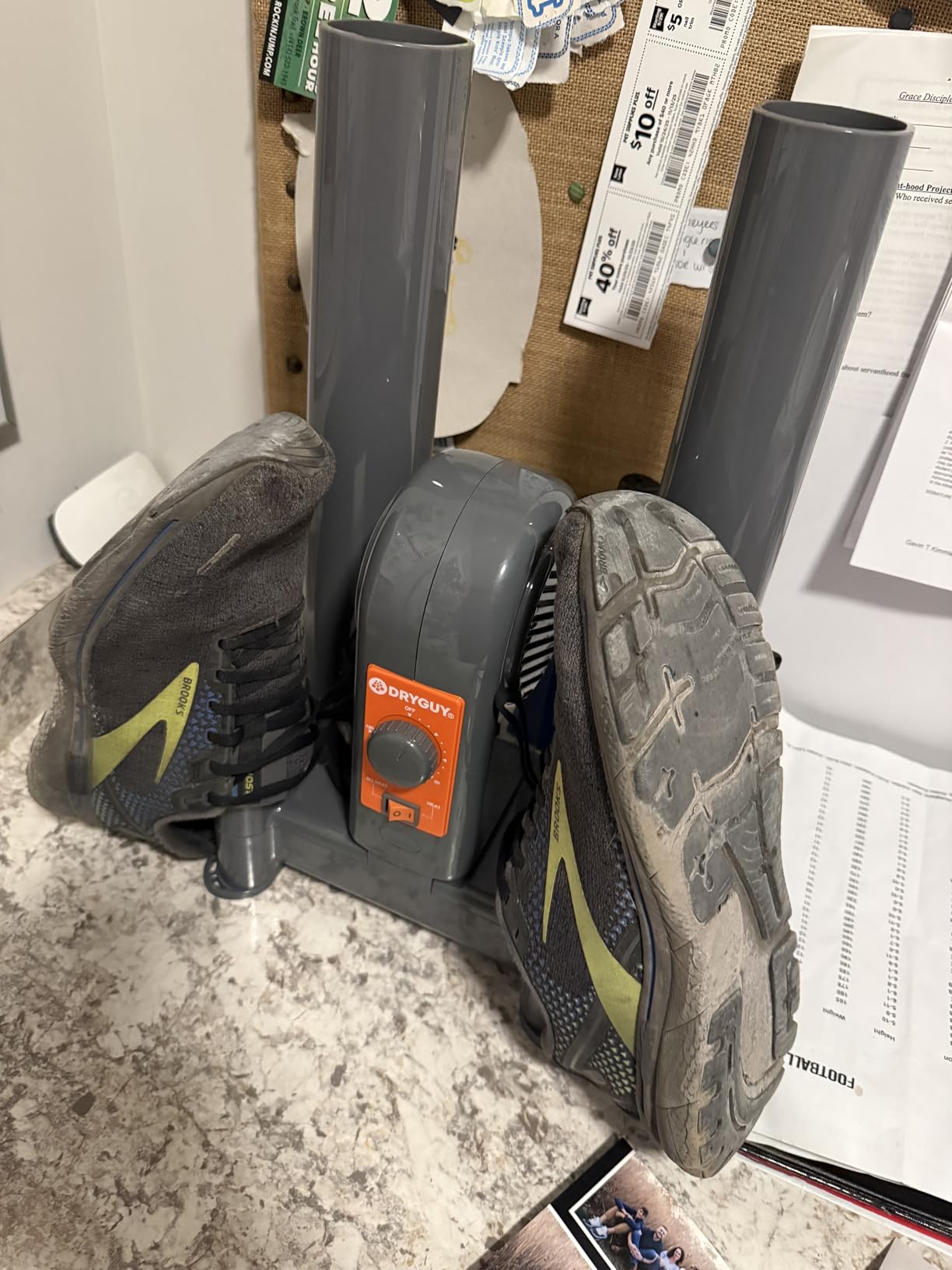 DryGuy Shoe, Boot, Garment & Gear Electric Dryer, Quick Drying for Ski, Work, Sports Equipment – Energy Efficient, Odor Eliminating Design, Home or Garage Use,4 Port, Heat + Fan (Dry time: 1-3hrs) customer photo 2
