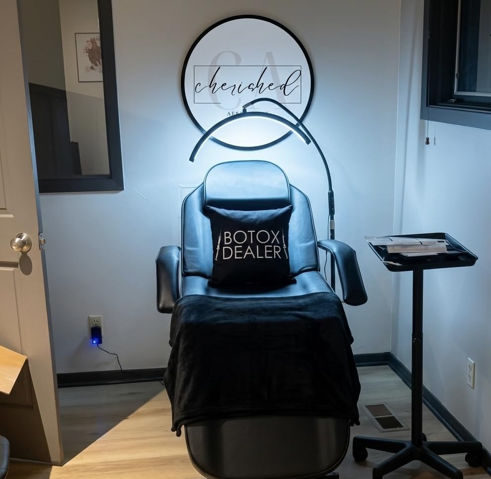 BarberPub Adjustable Tattoo Chair Esthetician Facial Bed 72 in 0015 Black customer photo 1