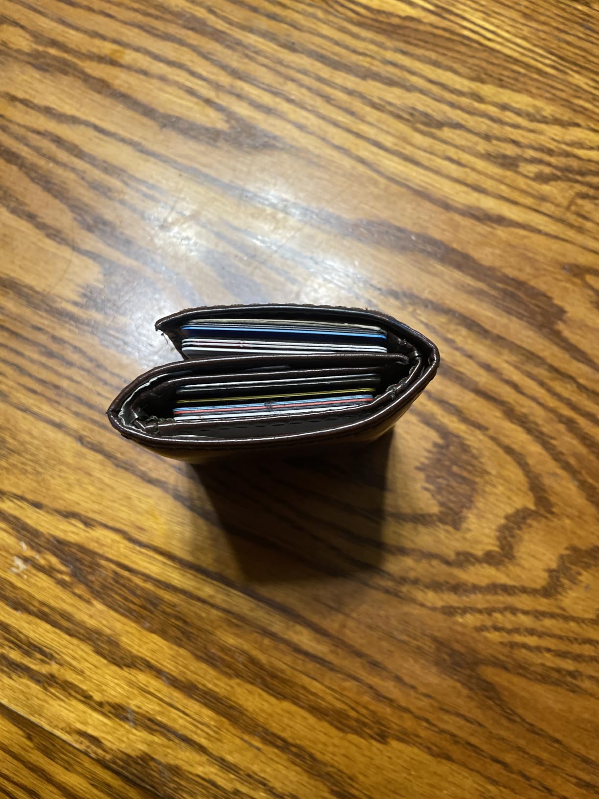 Levi's Men's Trifold Wallet-Sleek and Slim Includes Id Window and Credit Card Holder, Brown Stitch, One Size customer photo 2