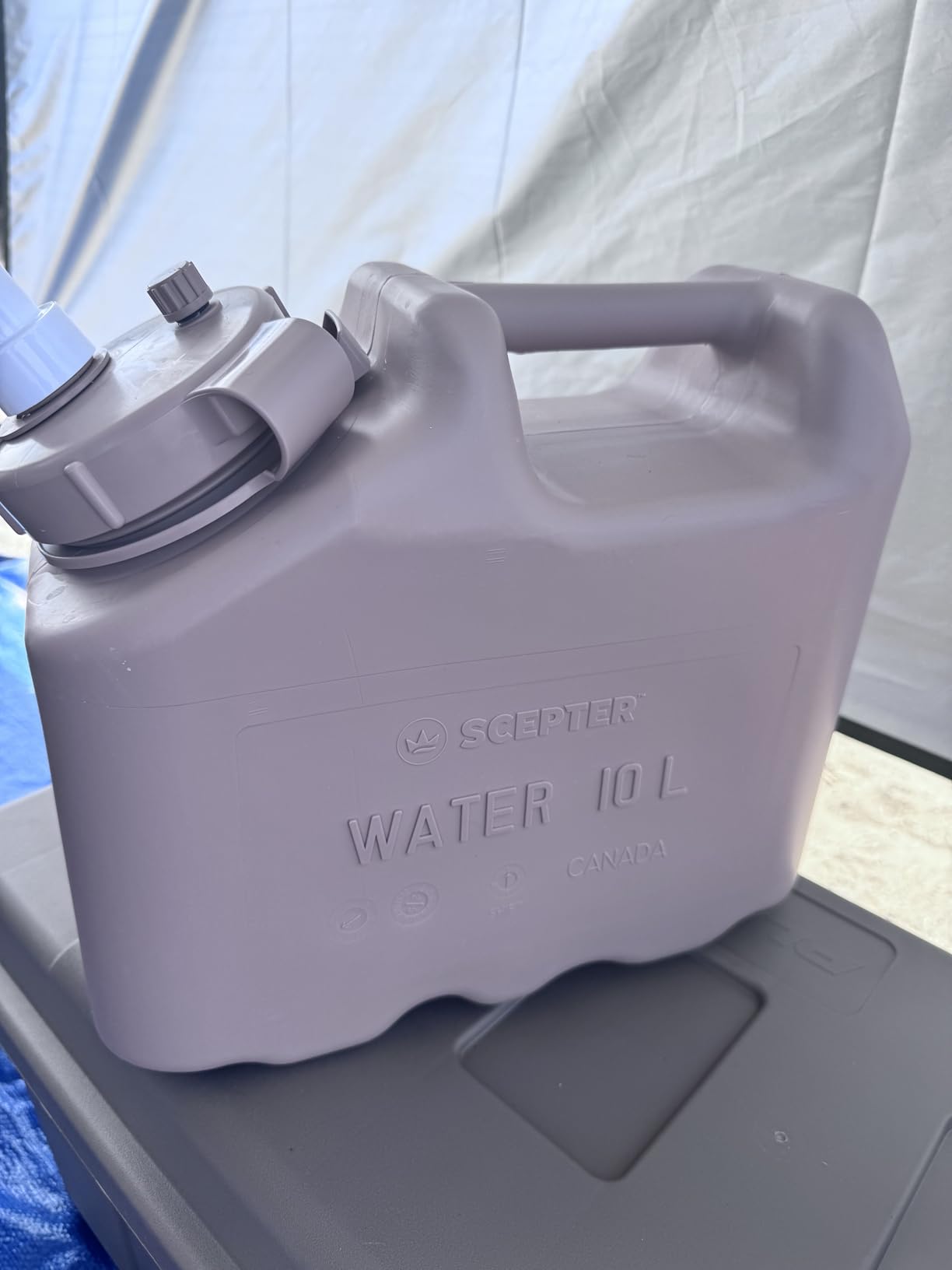 Scepter 2.5 Gallon True Military BPA Free Water Container, Food Grade Water Jug for Camping and Emergency Storage, Green customer photo 1