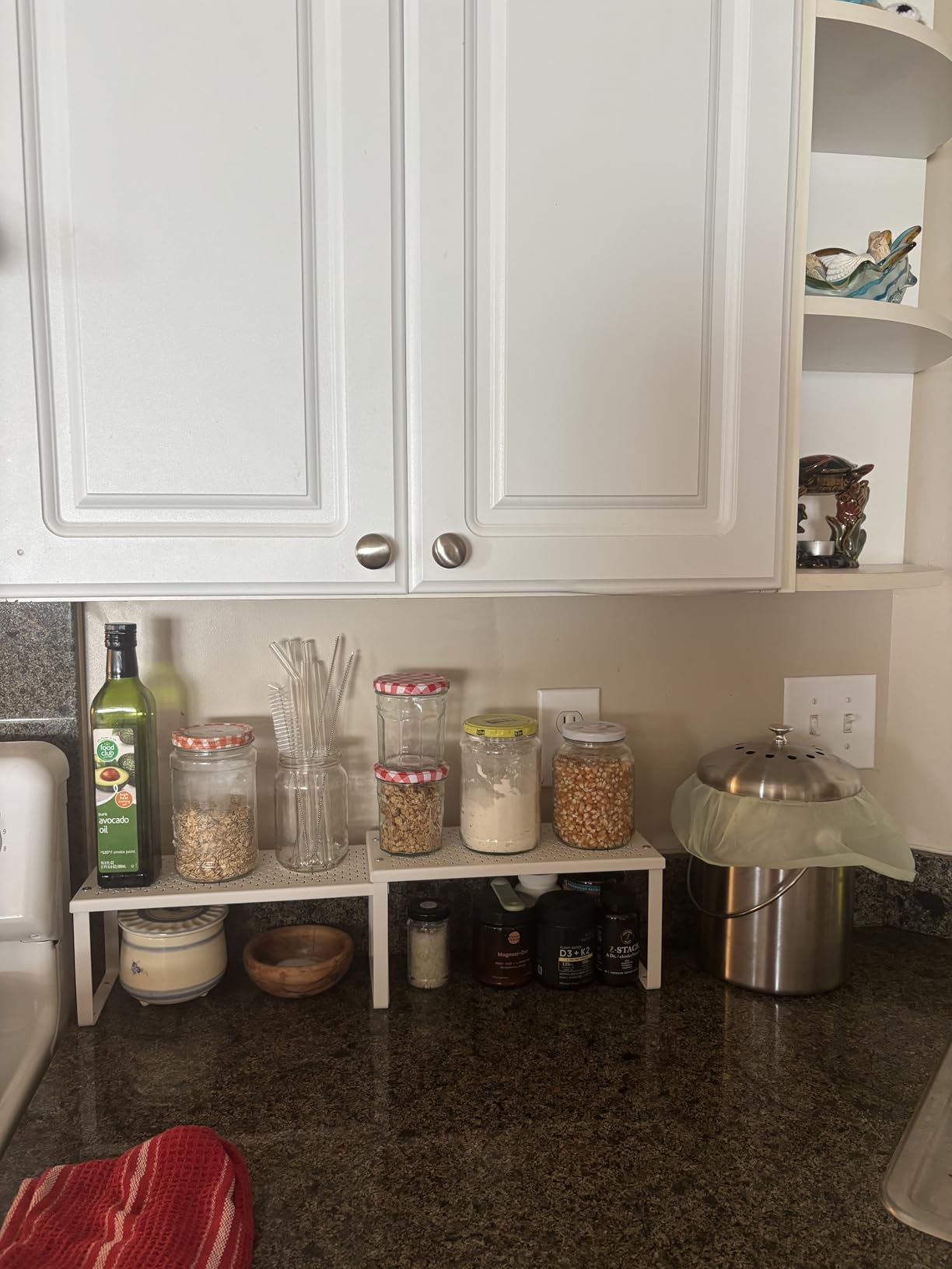 Utopia Kitchen Countertop Compost Bin 1.3 Gallon, Stainless Steel, Silver | Odorless countertop compost bin with charcoal filter, ideal for food scraps and waste customer photo 1