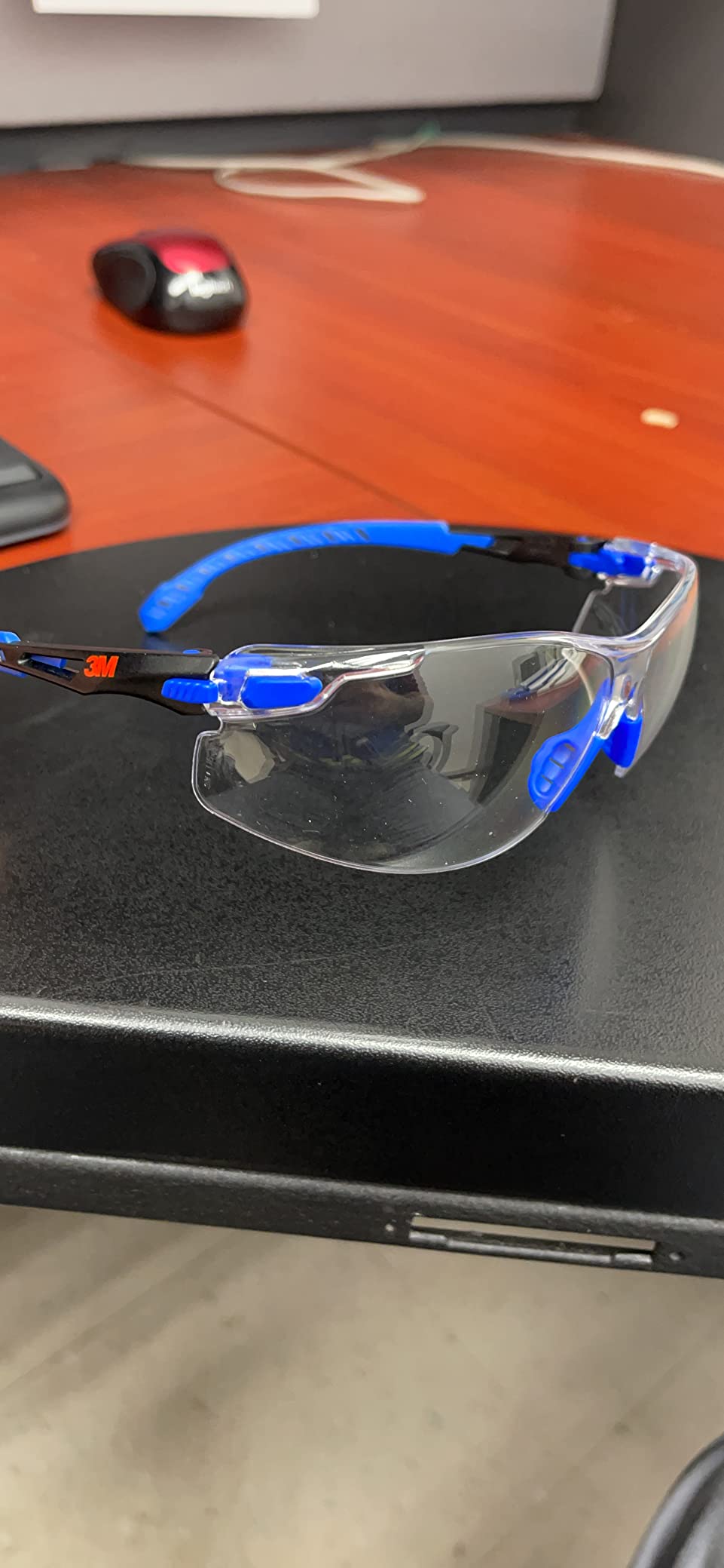 3M Safety Glasses, Solus 1000, Scotchgard Clear Lens, Blue/Black Frame customer photo 2