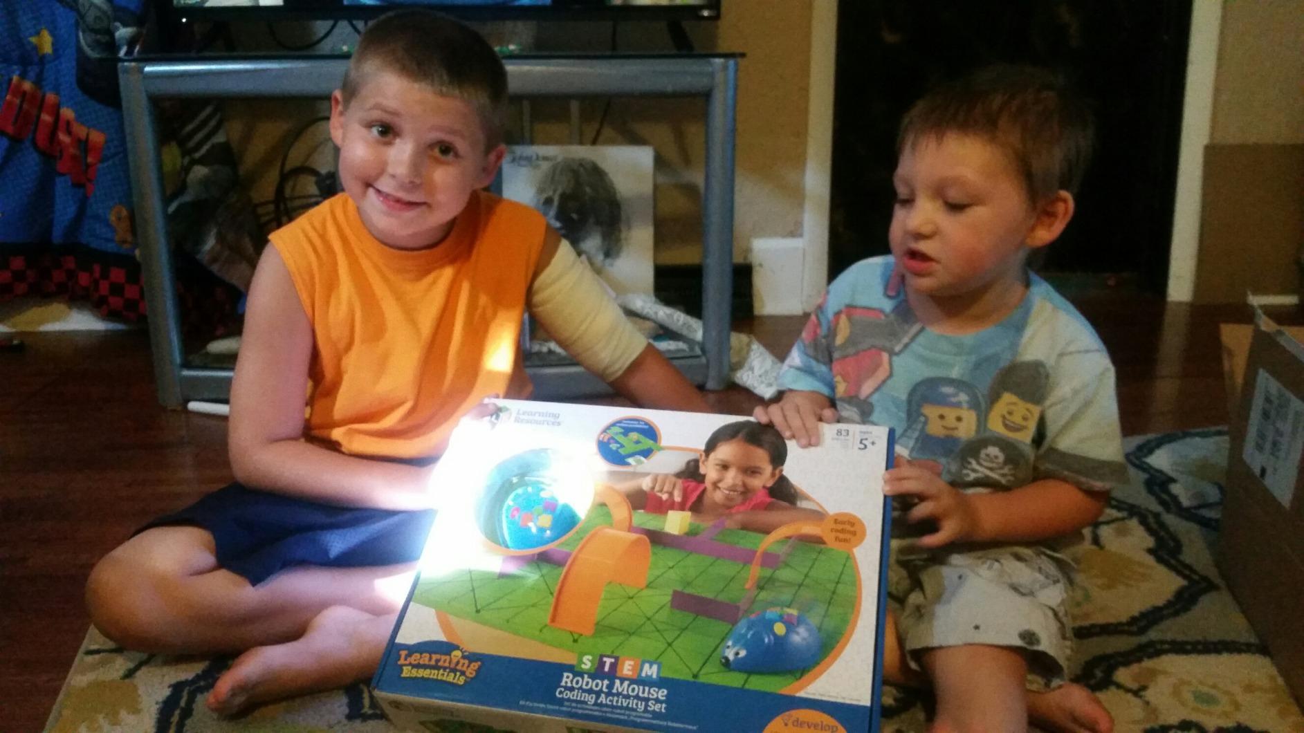Learning Resources Code & Go Robot Mouse Activity Set | Screen-Free Coding Robot Toy, Early Programming for Kids, STEM Robotics Kit, Ages 4+ customer photo 1