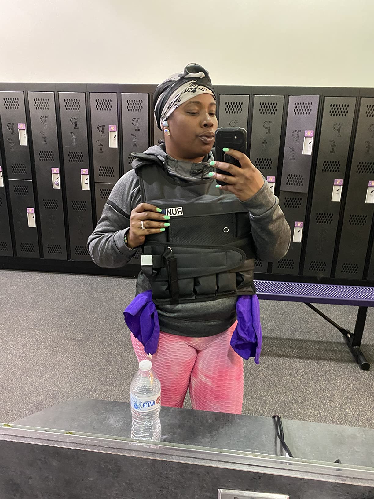 RUNmax 20LBS - 150LBS Adjustable Weighted Vest Wtih Shoulder Pads Option for Men and Women customer photo 2