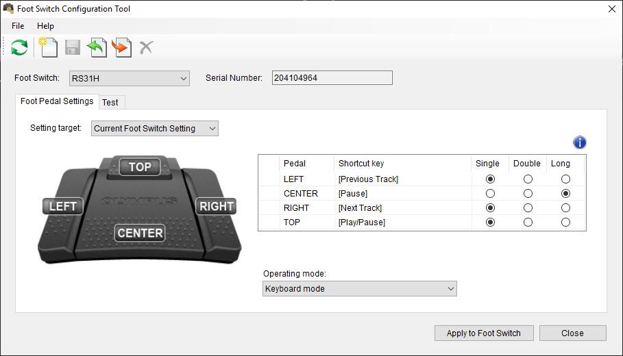 Olympus RS31H Foot Switch for Professional Dictation Systems and USB PC Connection customer photo 1