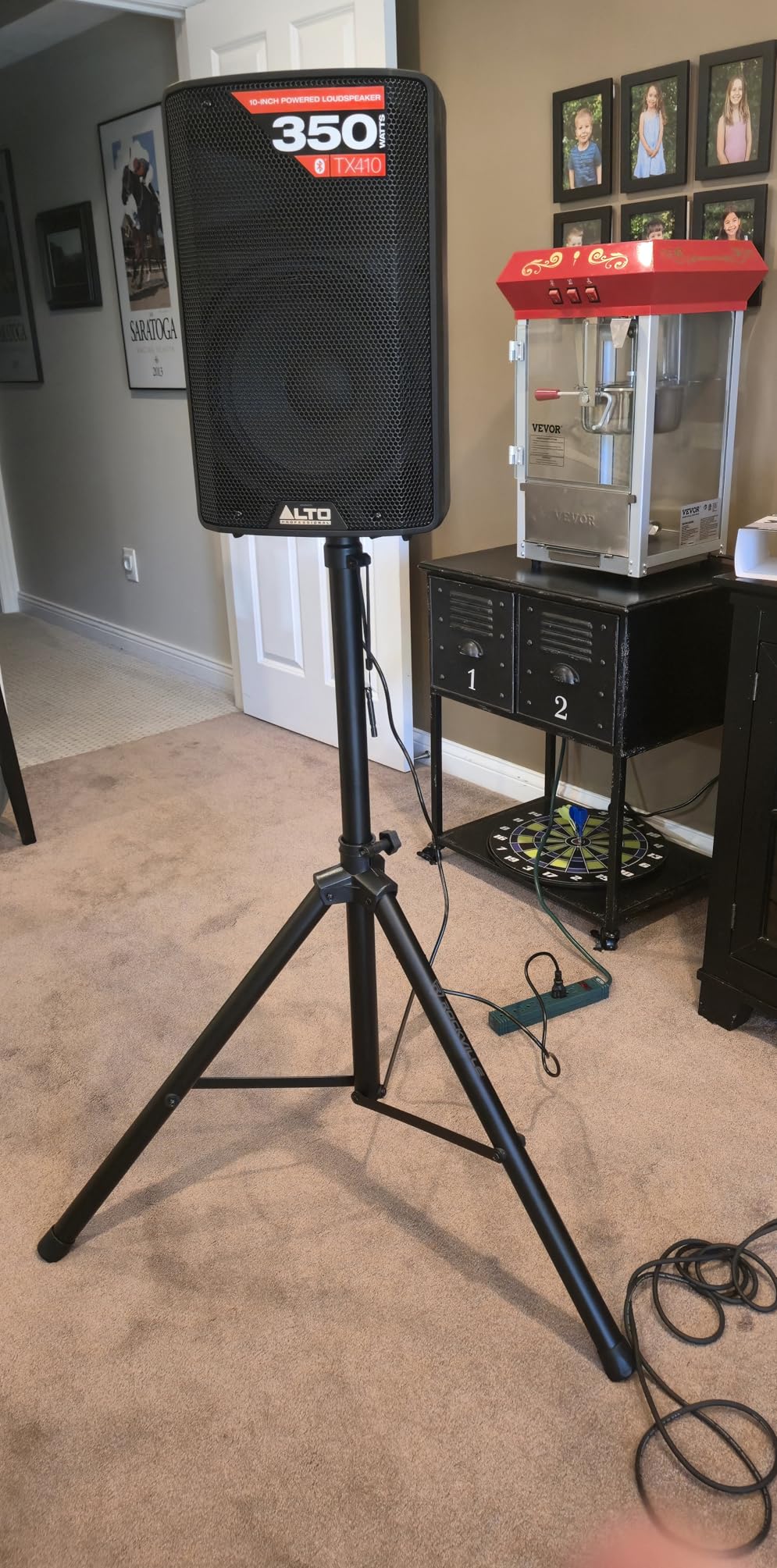 Rockville RVES05 Black Heavy-Duty Tripod DJ PA Speaker Stand, 71