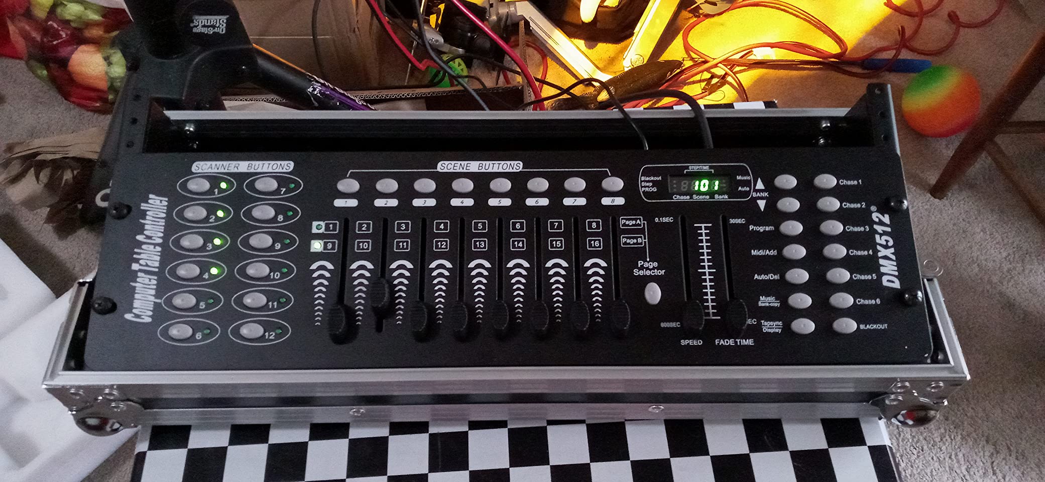 DMX Controller for dj Lights Dmx512 Light Controllers 192 Channel DMX Board with Cables 2m/6.6 ft Dmx-512 Lighting Console for Control Stage Light customer photo 2