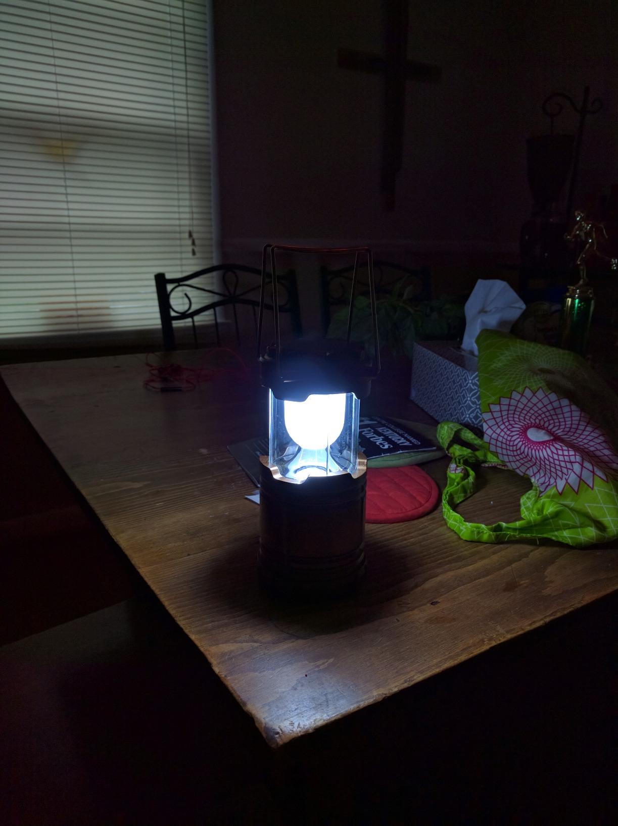 MalloMe Camping Lantern Multicolor 4 Pack Lanterns for Power Outages, Camping Lights for Tent Hanging, Camp Light Tent Lamp Emergency Battery Powered LED Lantern (Rechargeable Batteries Not Included) customer photo 1