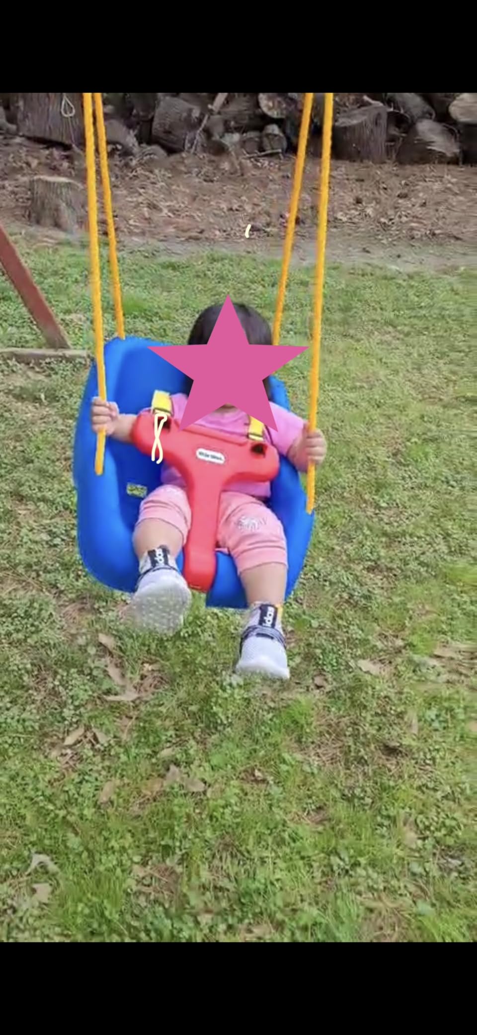Little Tikes Snug 'n Secure Blue Swing with Adjustable Straps, 2-in-1 for Baby and Toddlers Ages 9 Months - 4 Years customer photo 1