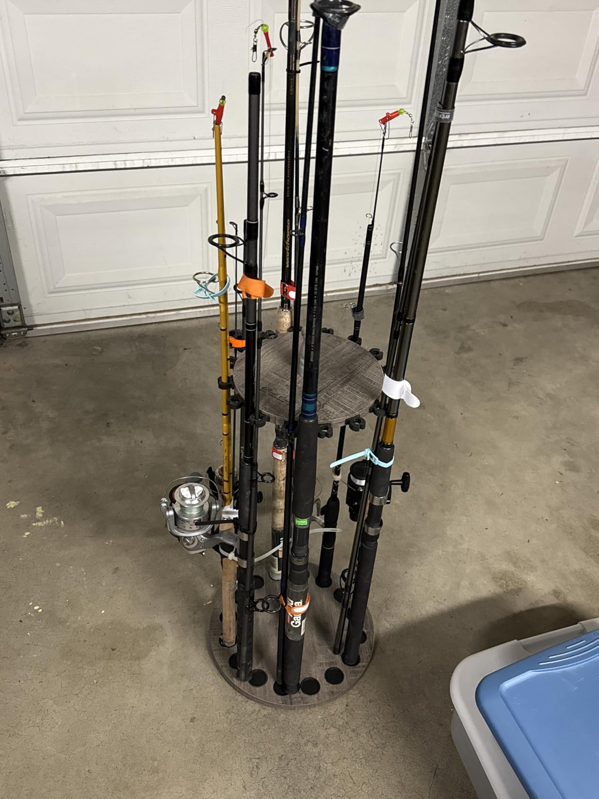 Rush Creek Creations 16-Rod Round Fishing Rod Holder for Garage, Tackle Box customer photo 1