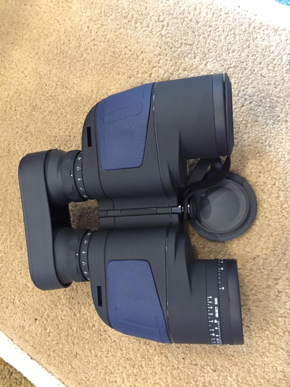 AOMEKIE 10x50 Waterproof Marine Binoculars for Adults with Rangefinder Compass BAK4 Prism FMC Lens for Birdwatching Hunting Boating Fishing Water Sports(Green) customer photo 1