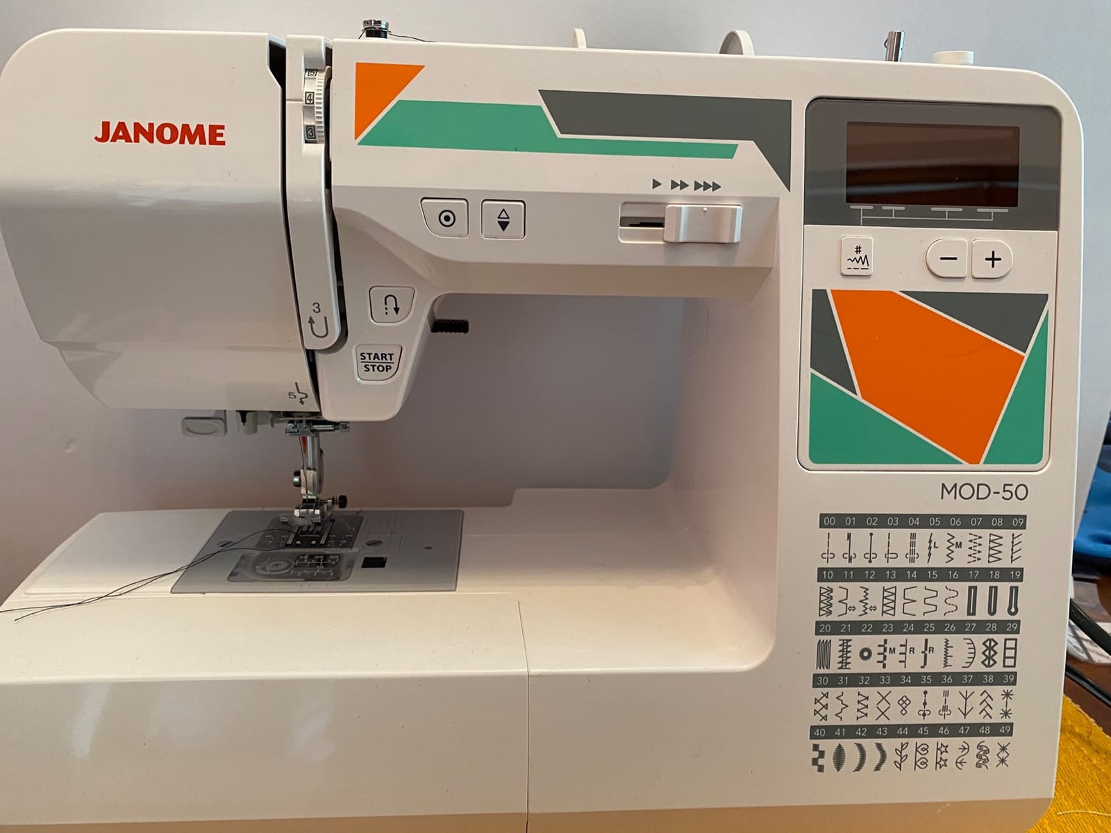 Janome MOD-50 Computerized Sewing Machine with 50 Built-In Stitches, 3 One-Step Buttonholes, Drop Feed and Accessories customer photo 1