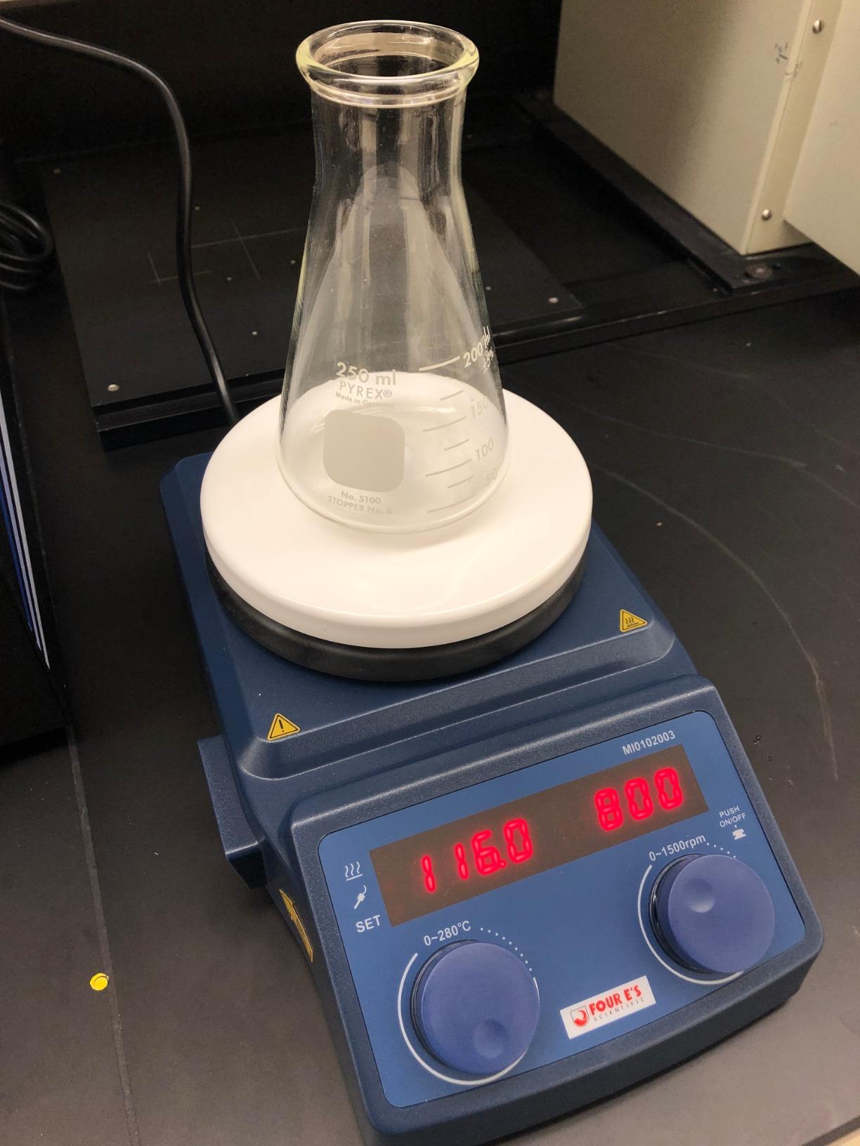 FOUR E'S SCIENTIFIC Magnetic Stirrer Hot Plate, 280℃/536°F, Max 5L, 110V | 100-1500rpm, 600W, 5 Inch Plate with Temp Probe Sensor & Stir Bar customer photo 1