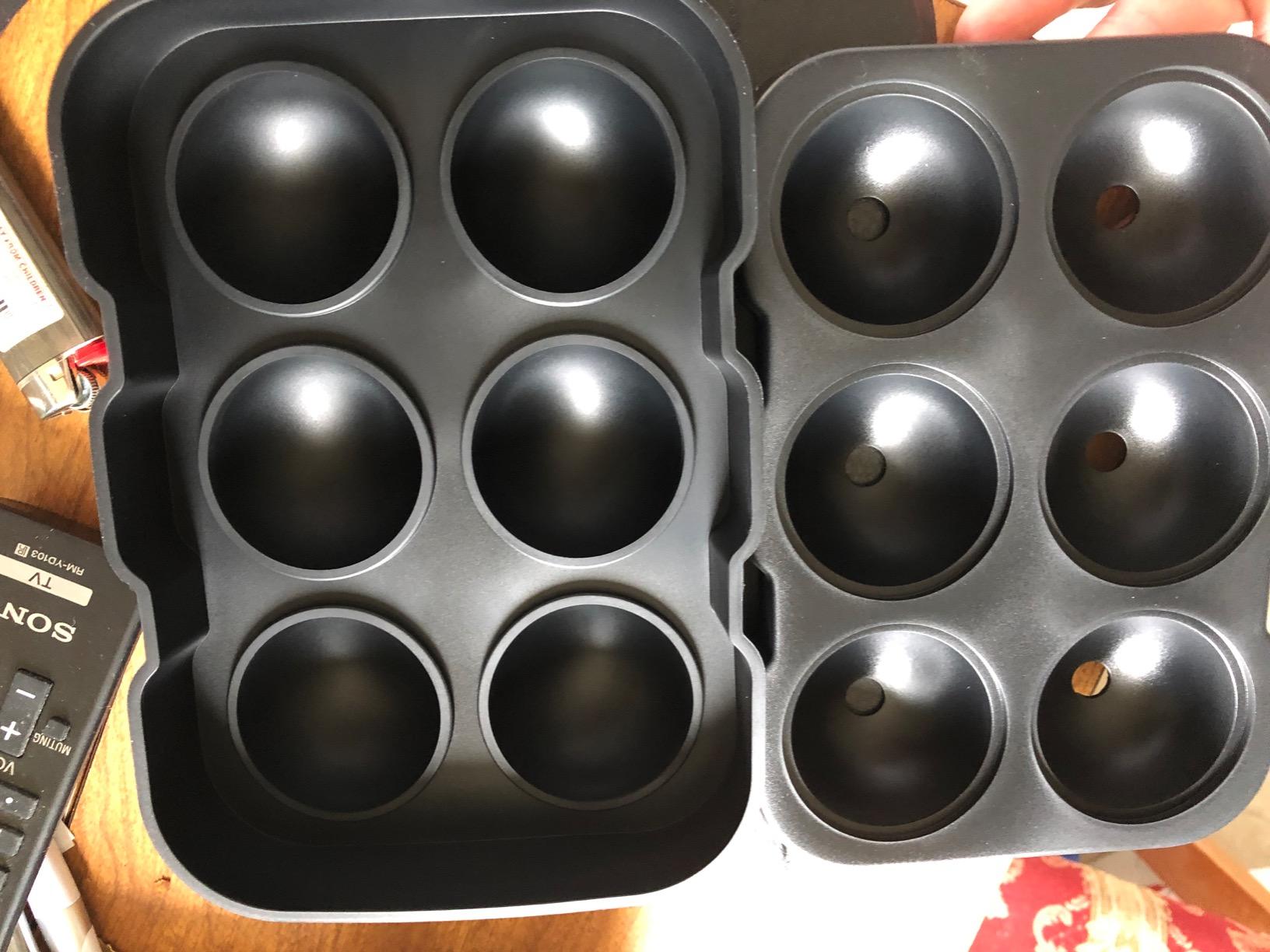 Ticent Ice Cube Trays (Set of 2), Silicone Sphere Whiskey Ice Ball Maker with Lids & Large Square Ice Cube Molds for Cocktails & Bourbon - Reusable & BPA Free customer photo 2