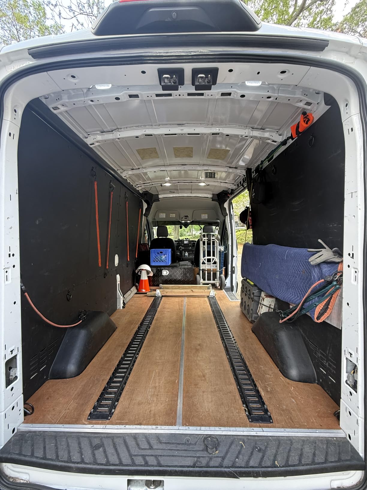 DC Cargo Mall E Track Tie Down Rail Kit 8' (4 Pack) for Garages, Vans, Trailers, Motorcycle Tie Downs, ATV Mountings - Powder-Coat Black - Secure Cargo & Heavy Loads Up to 2,000 lbs customer photo 2