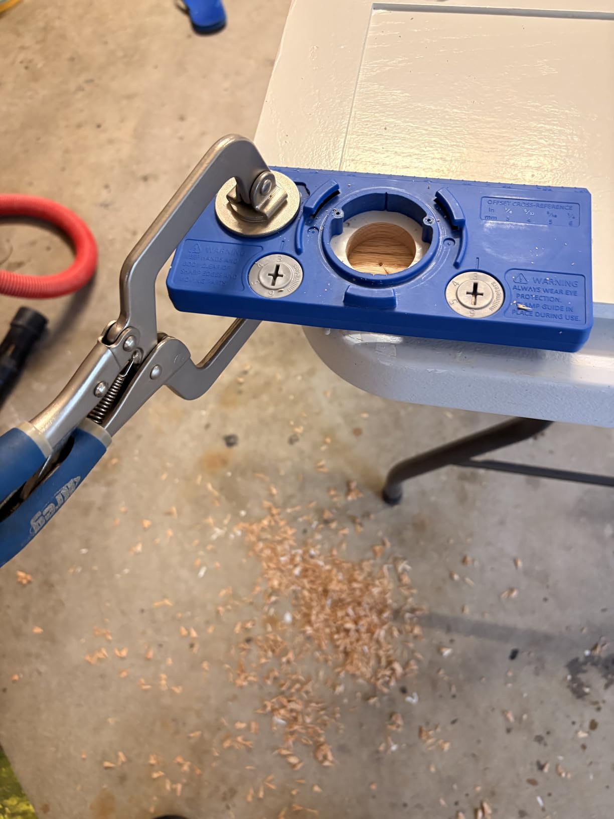 Kreg Concealed Hinge Jig - 35mm Cup Drilling Jig - Adjustable Cabinet Door Installation Tool - KHI-Hinge customer photo 1