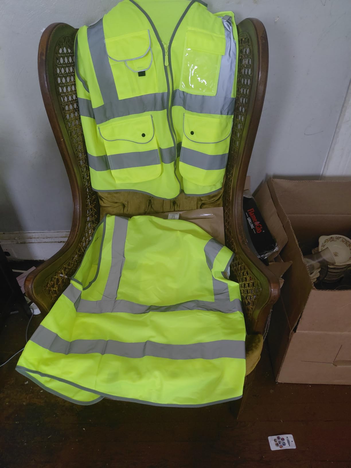 JKSafety Safety Vest for Men Women Reflective Hi Vis JK150 Yellow L customer photo 2