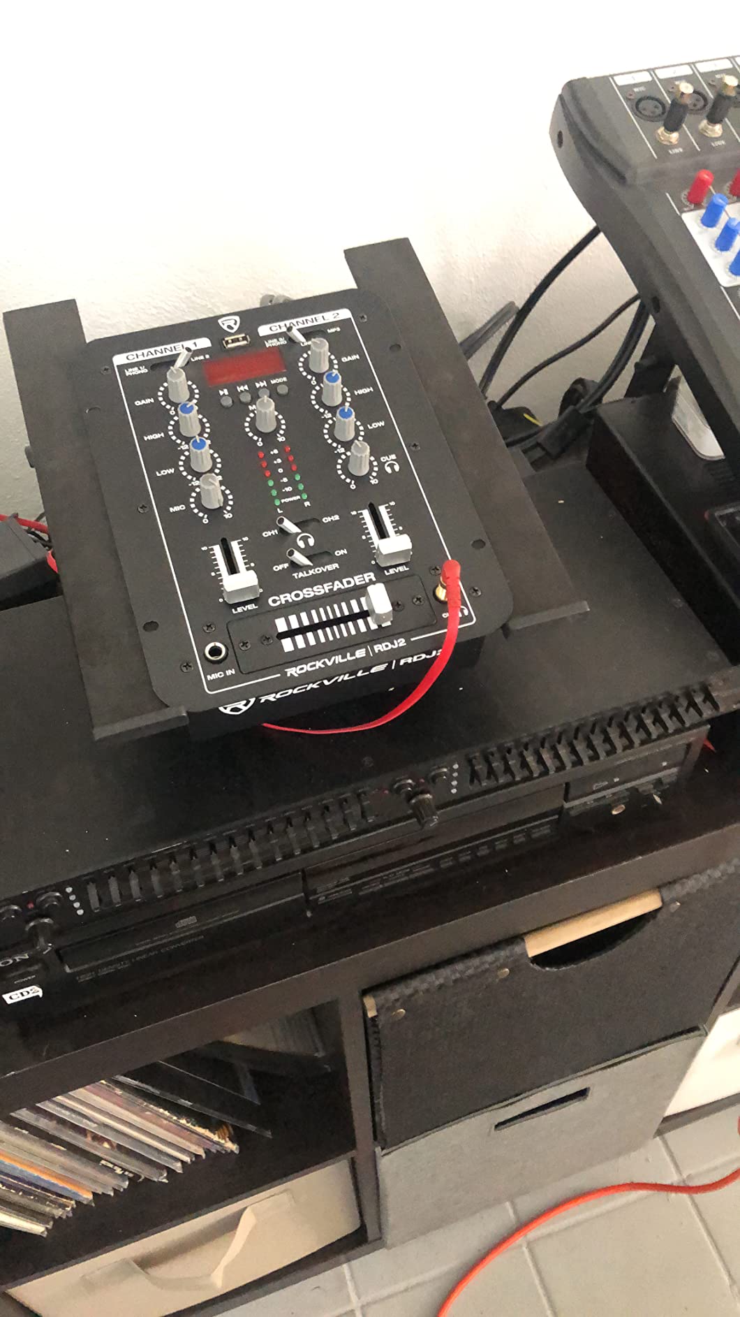 Rockville RDJ2 2-Channel DJ Mixer with USB and Talkover customer photo 1