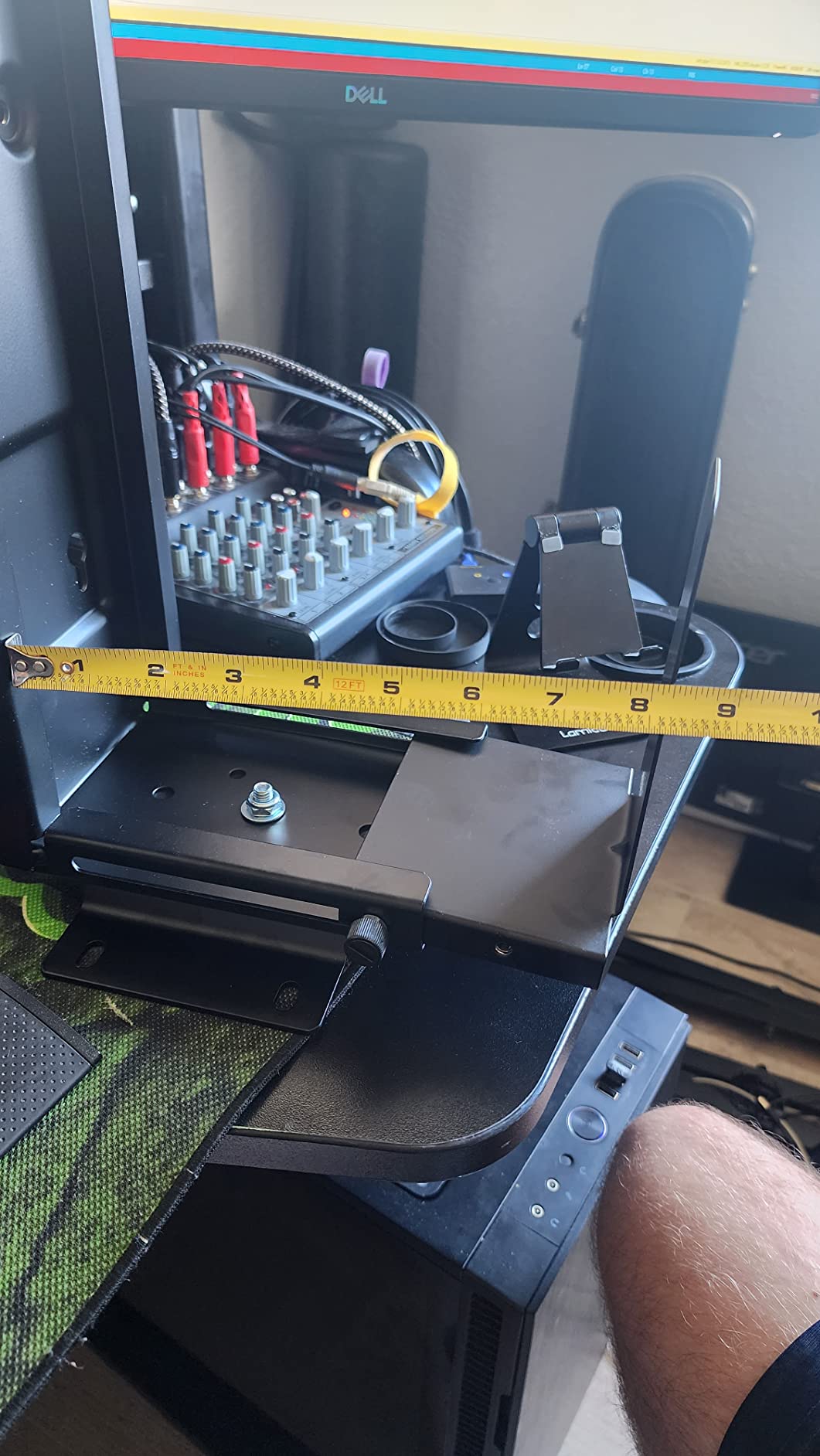 Mount-It! CPU Under Desk Mount Bracket - Computer Tower Wall and Under Counter Holder, 360 Degree Swivel Adjustable Height and Width Wall-Mountable customer photo 2
